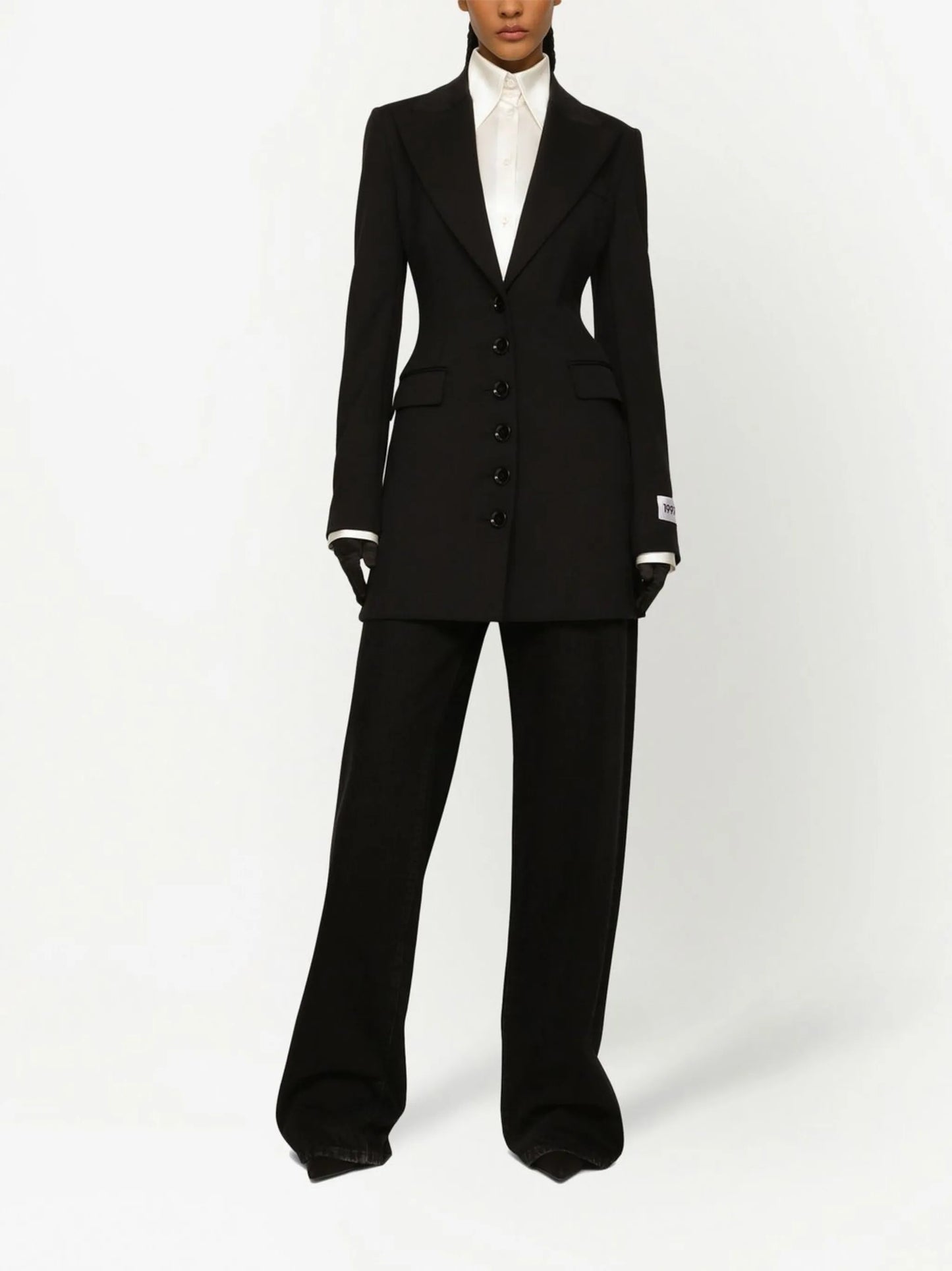 KIM DOLCEGABBANA fitted peak-lapel blazer