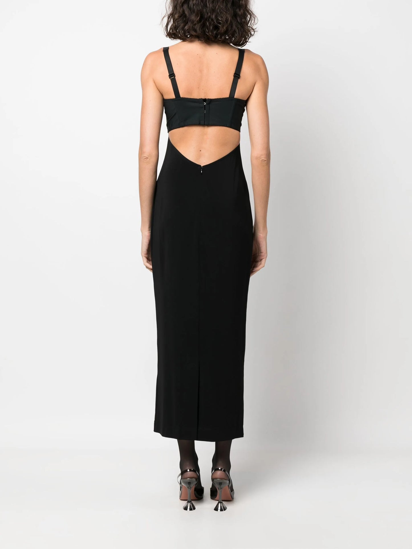 x Kim Kardashian bustier midi dress