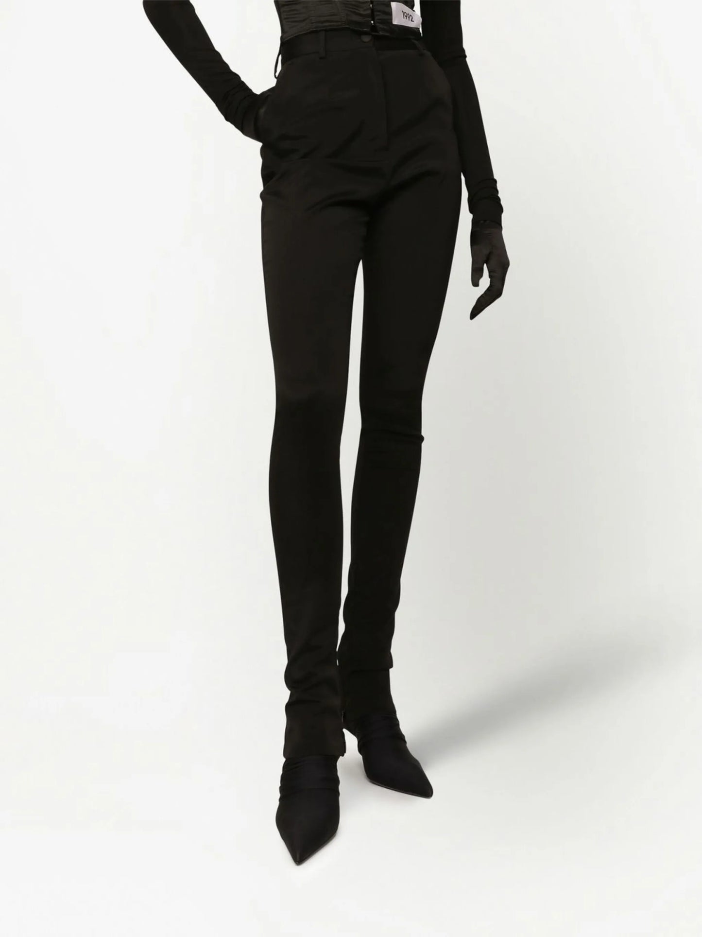 KIM DOLCEGABBANA Cady slim-cut trousers