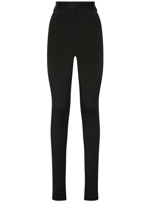 KIM DOLCEGABBANA Cady slim-cut trousers