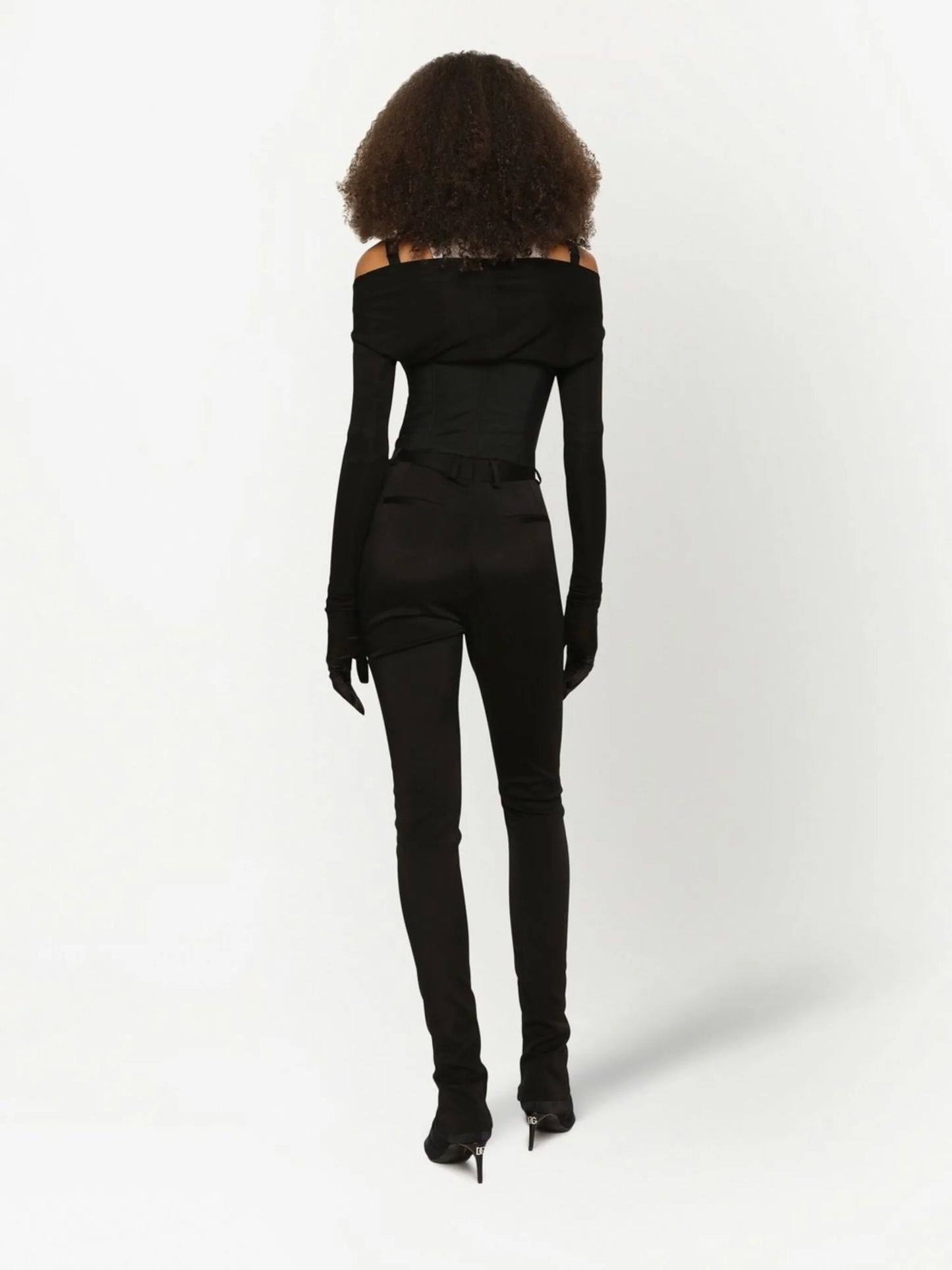 KIM DOLCEGABBANA Cady slim-cut trousers