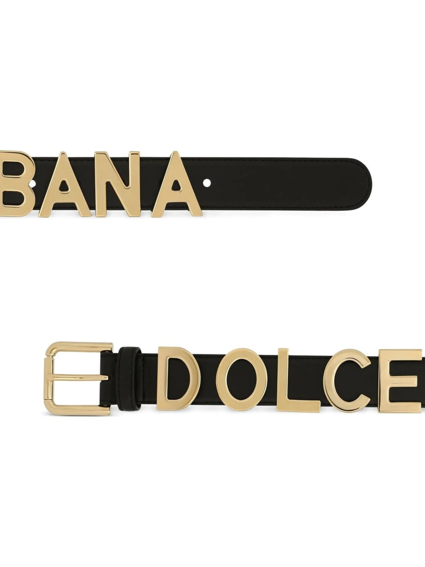 KIM DOLCEGABBANA logo-lettering leather belt