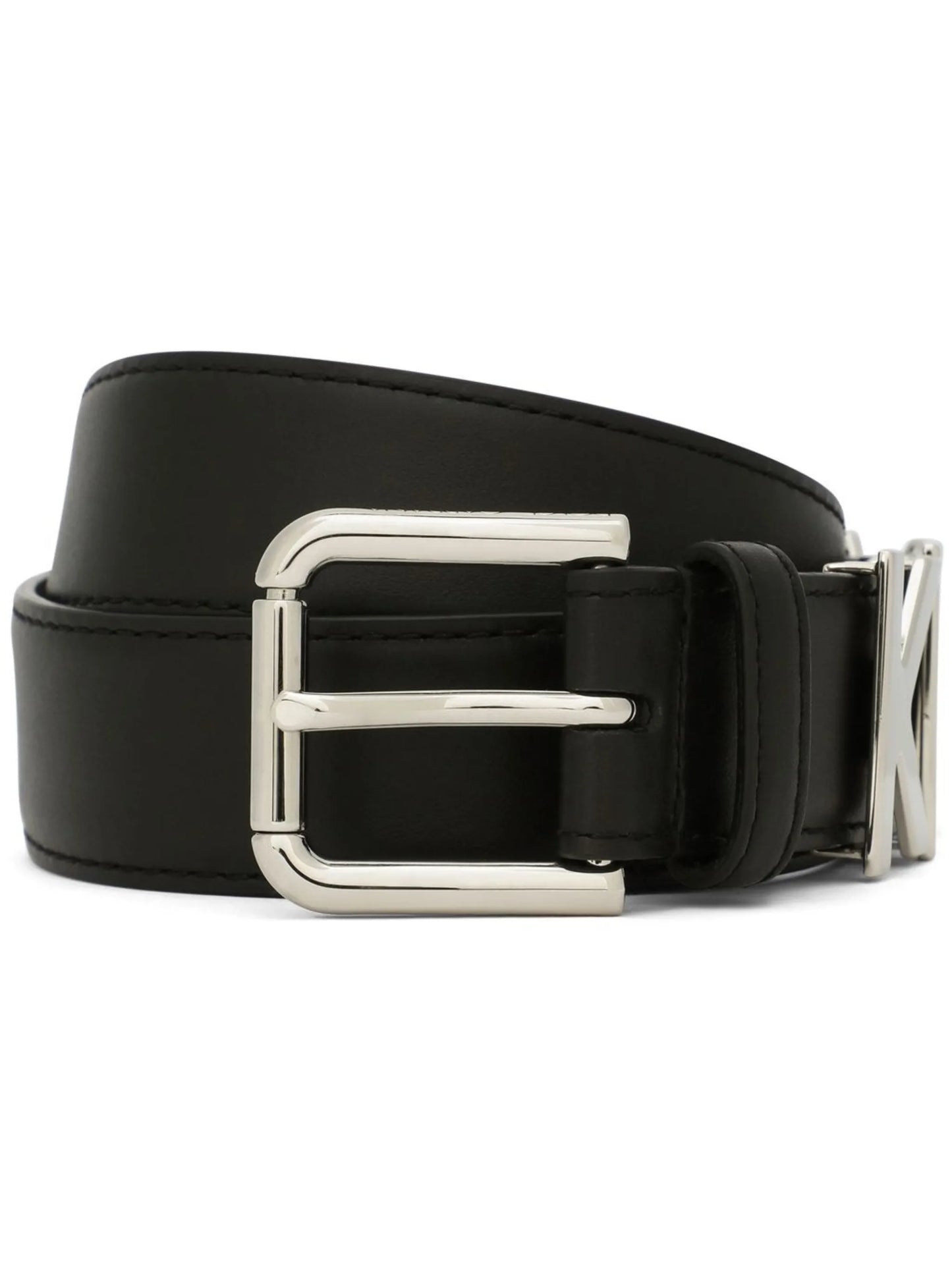 KIM DOLCEGABBANA logo-lettering leather belt