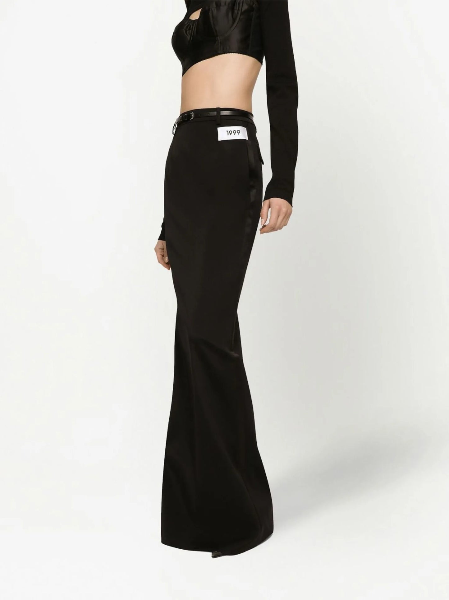 KIM DOLCEGABBANA side-zip maxi skirt