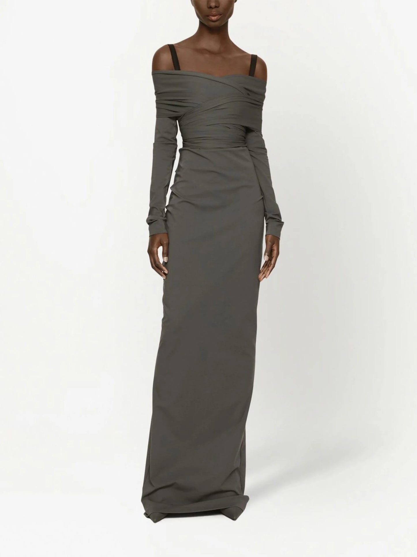 KIM DOLCEGABBANA Milano-rib maxi dress