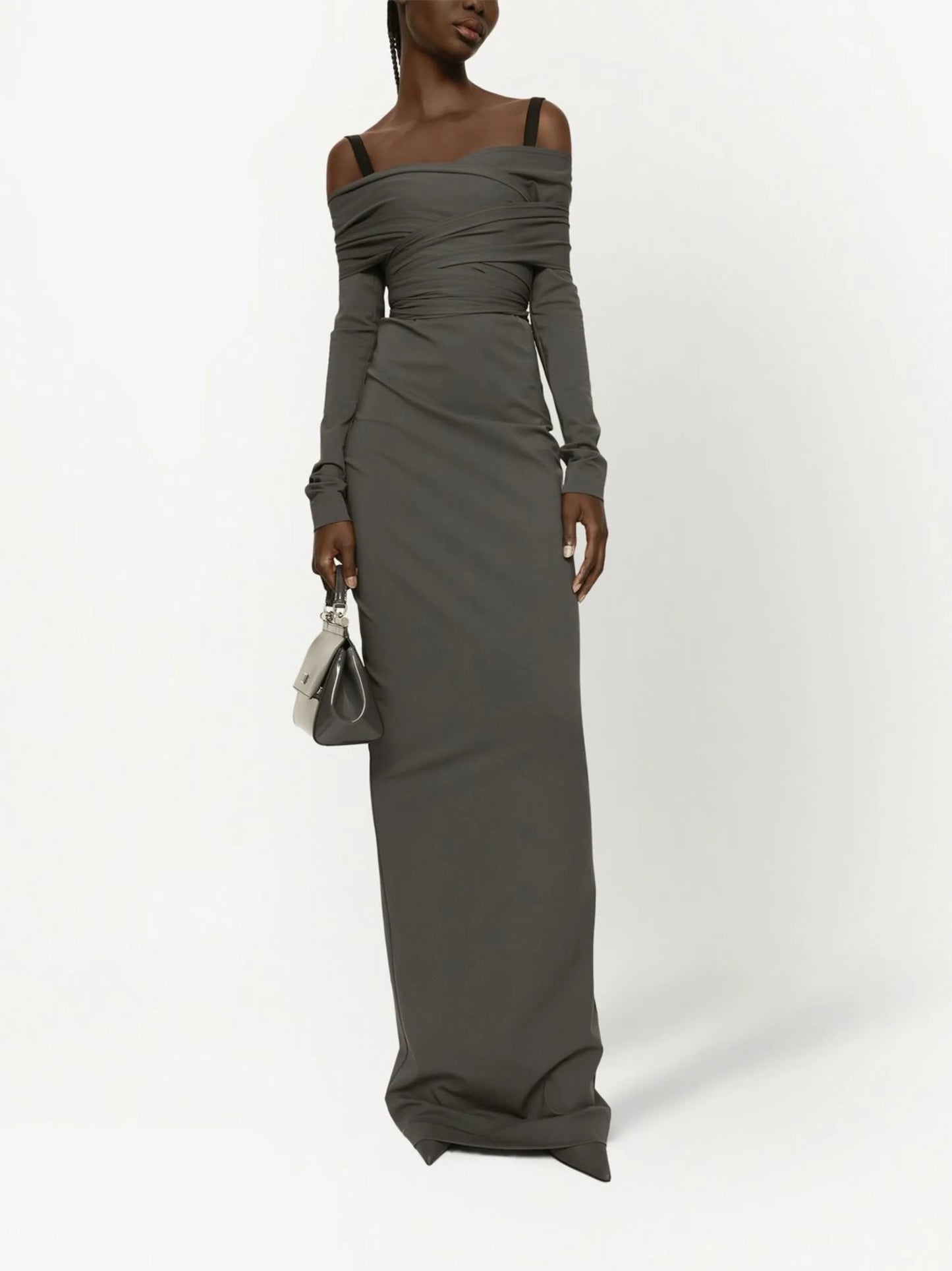 KIM DOLCEGABBANA Milano-rib maxi dress