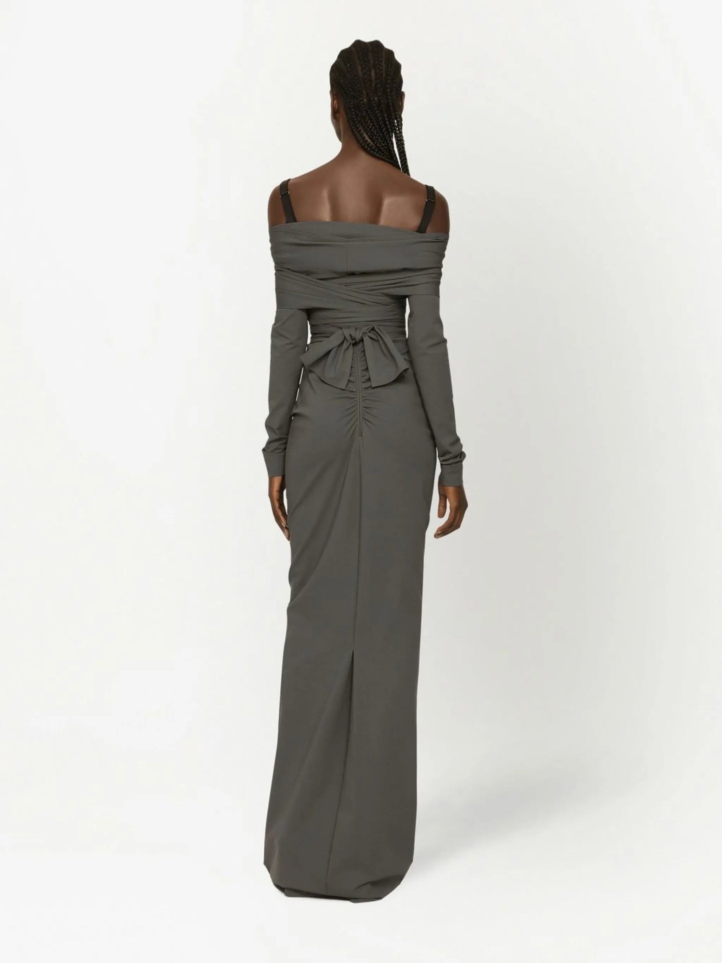 KIM DOLCEGABBANA Milano-rib maxi dress