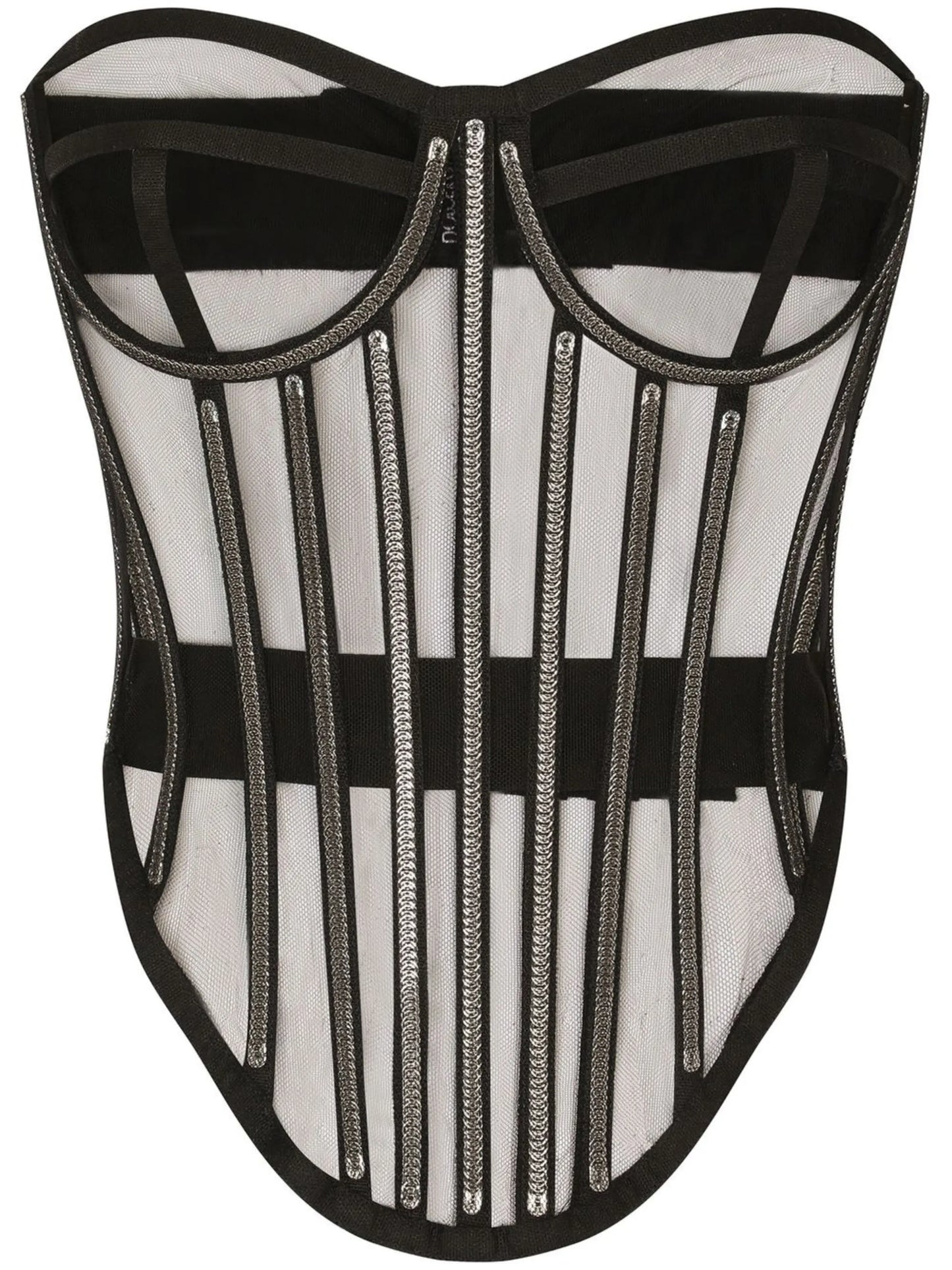 KIM DOLCEGABBANA tulle corset top