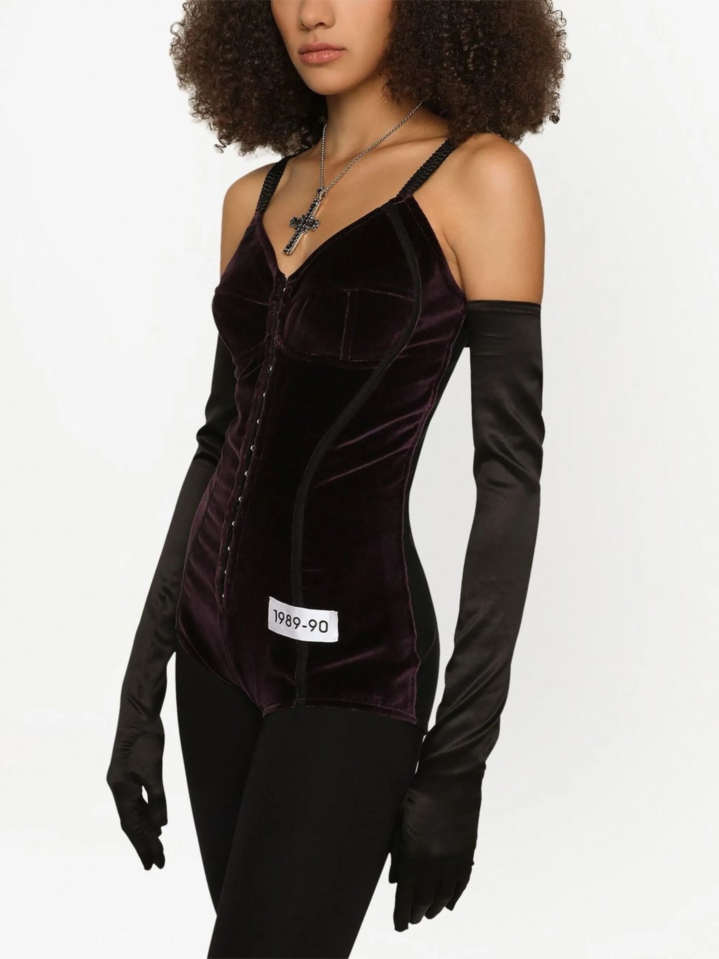 KIM DOLCEGABBANA velvet bodysuit