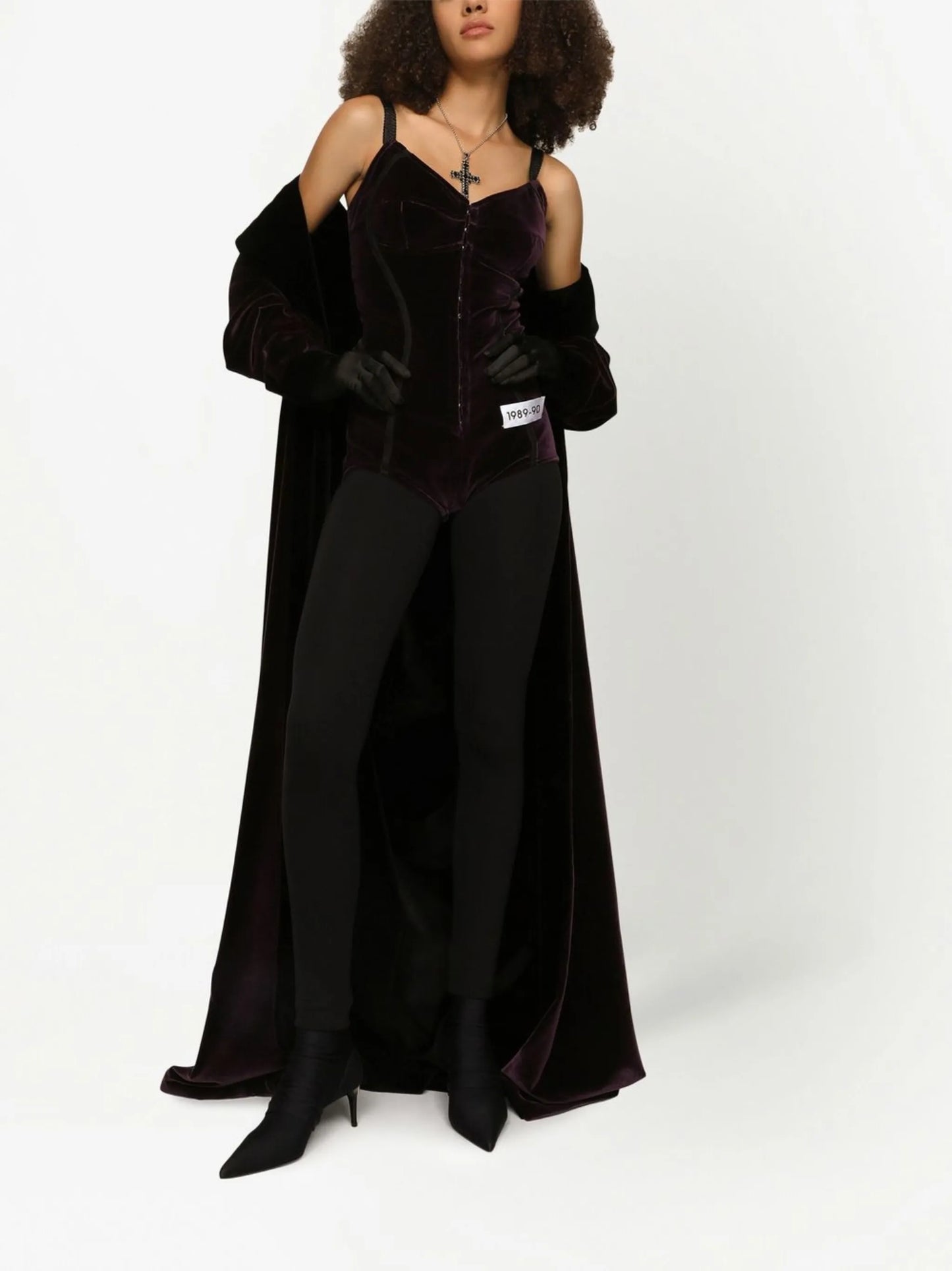 KIM DOLCEGABBANA velvet bodysuit