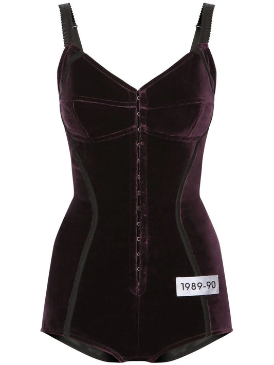 KIM DOLCEGABBANA velvet bodysuit