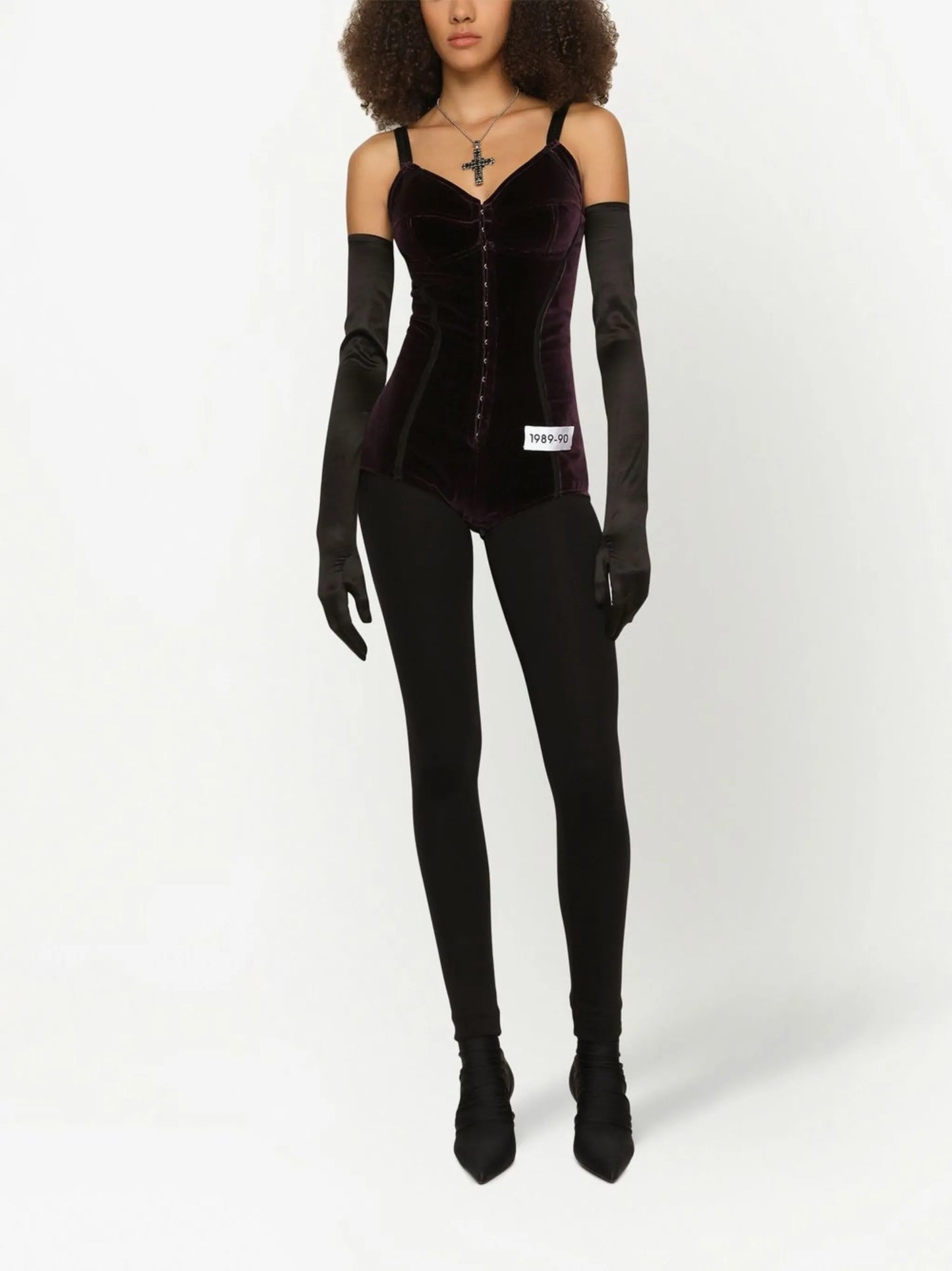 KIM DOLCEGABBANA velvet bodysuit