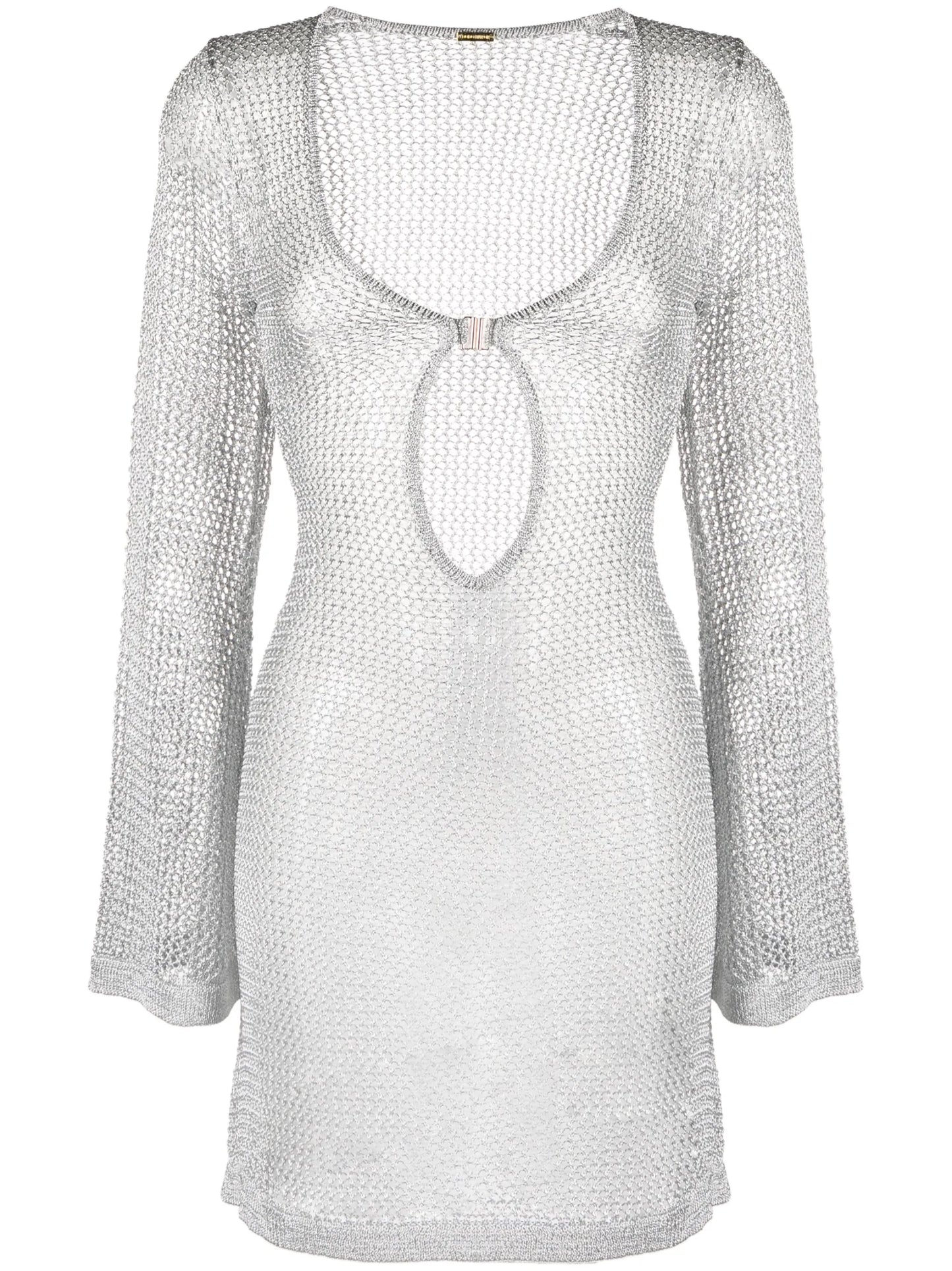cut-out knitted dress