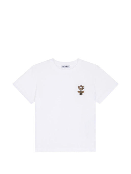 embroidered Bee cotton T-shirt