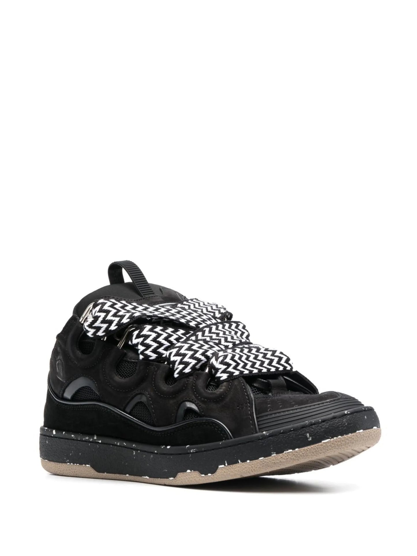 Curb leather sneakers