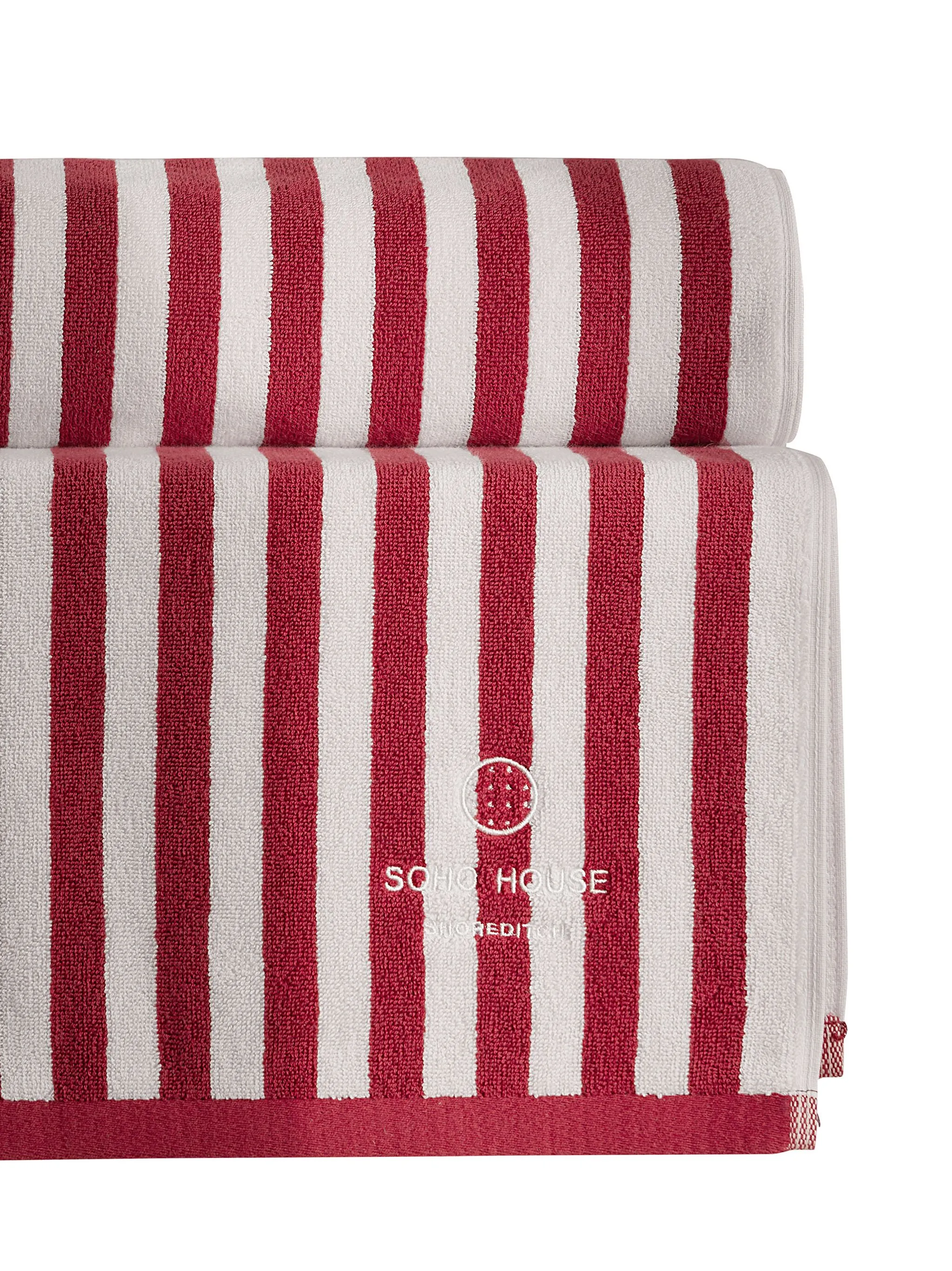 embroidered-logo cotton pool towel