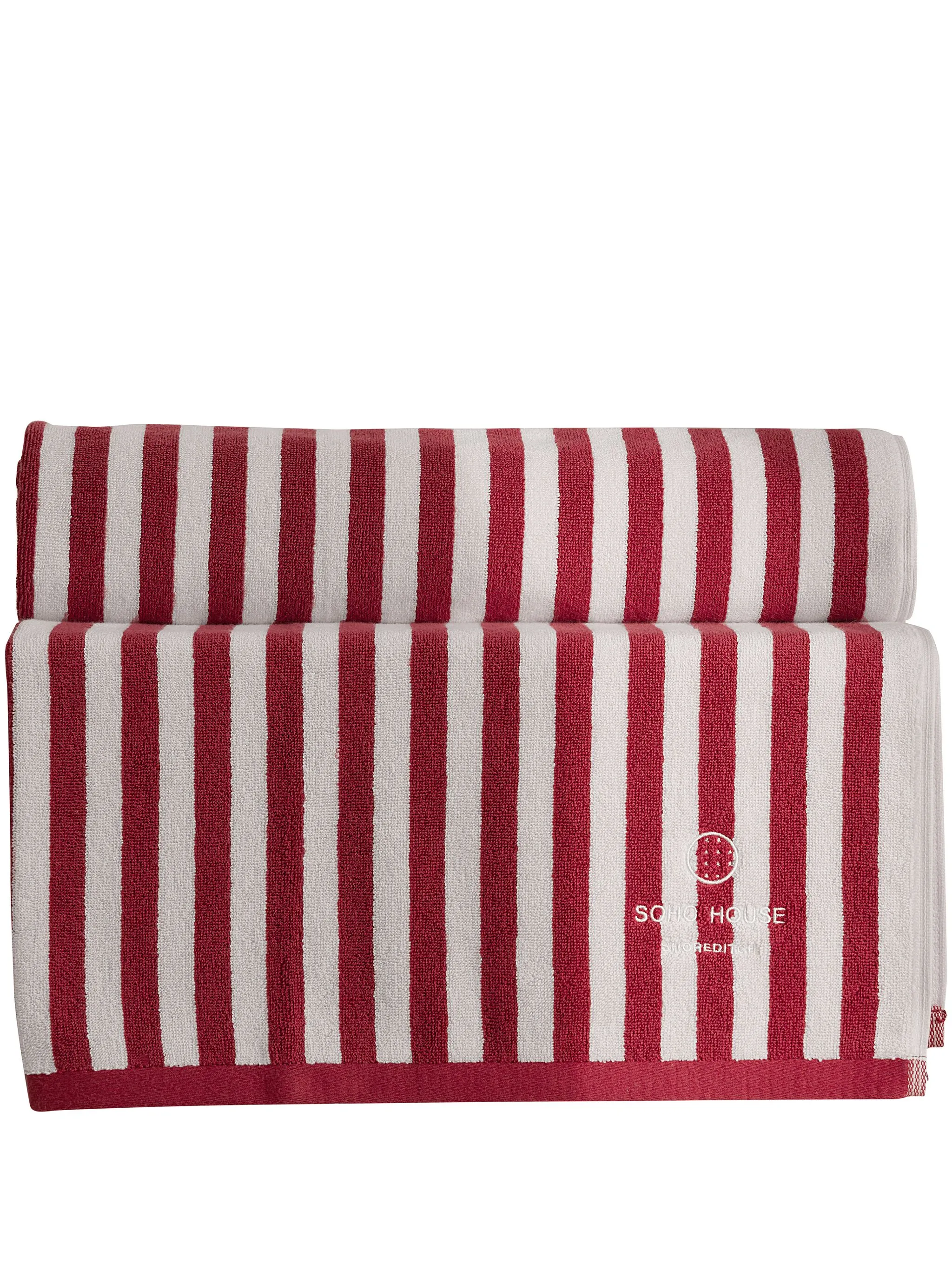 embroidered-logo cotton pool towel