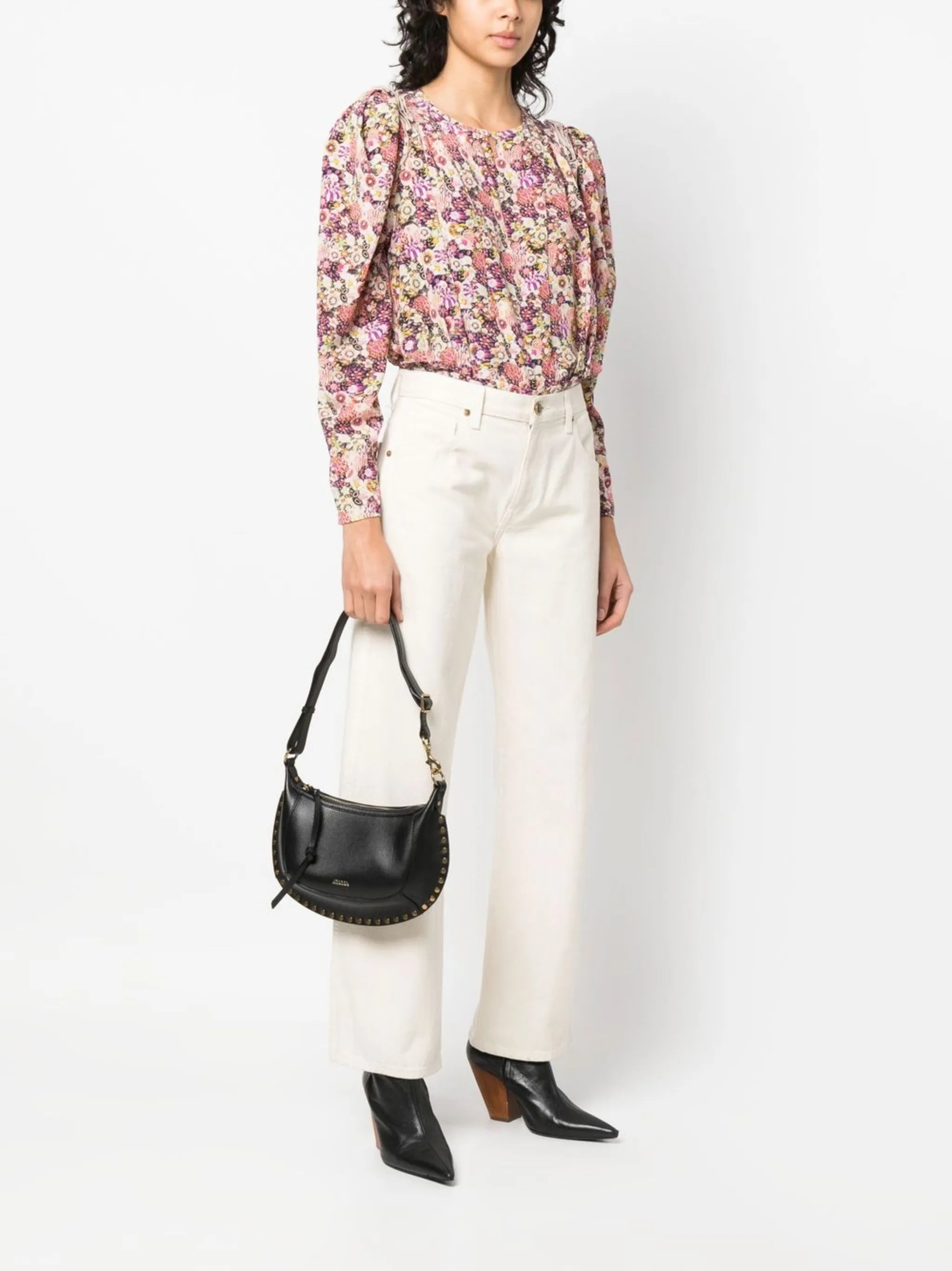 Oskan Moon leather shoulder bag