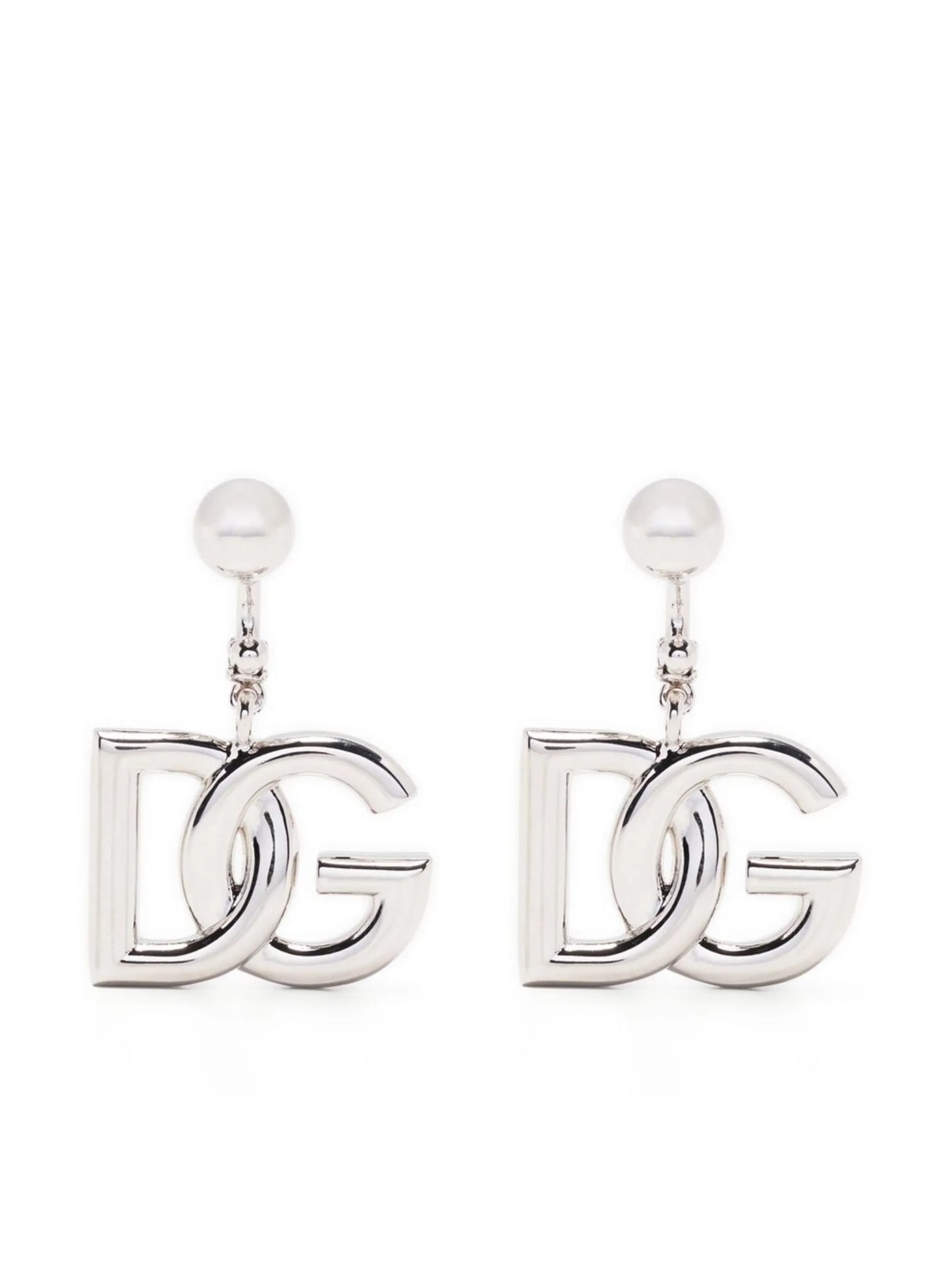 KIM DOLCEGABBANA interlocking logo drop earrings