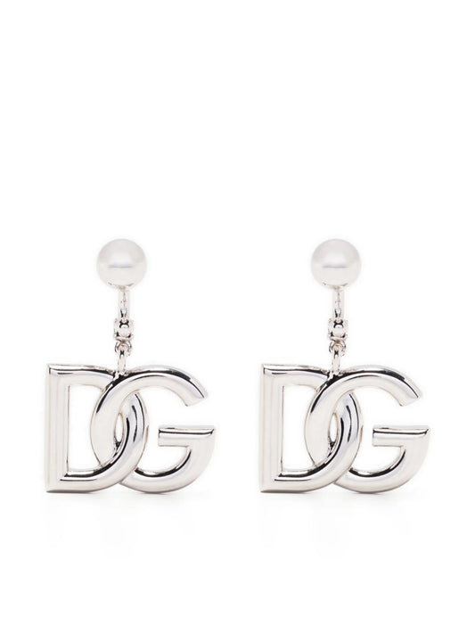 KIM DOLCEGABBANA interlocking logo drop earrings
