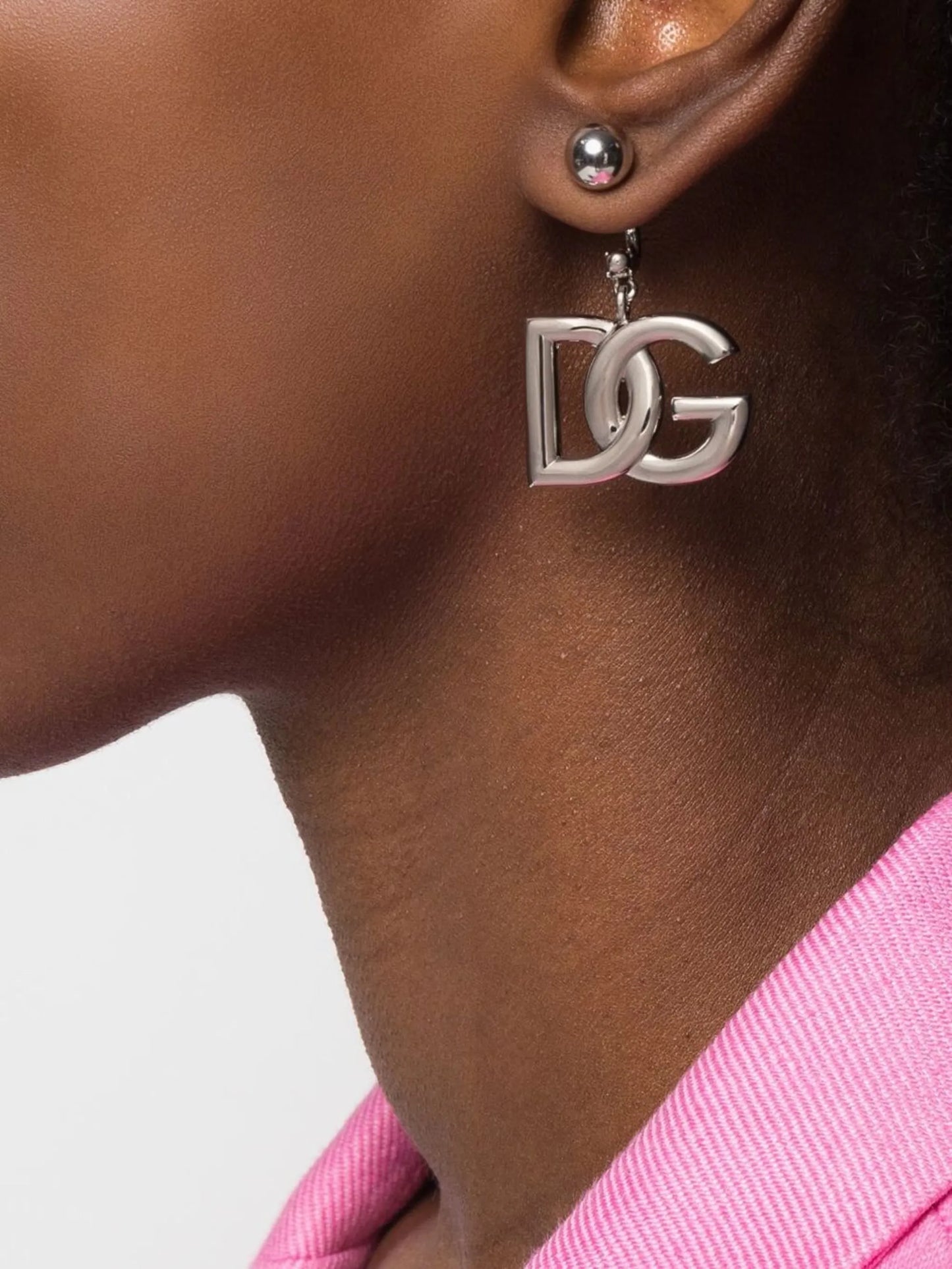 KIM DOLCEGABBANA interlocking logo drop earrings