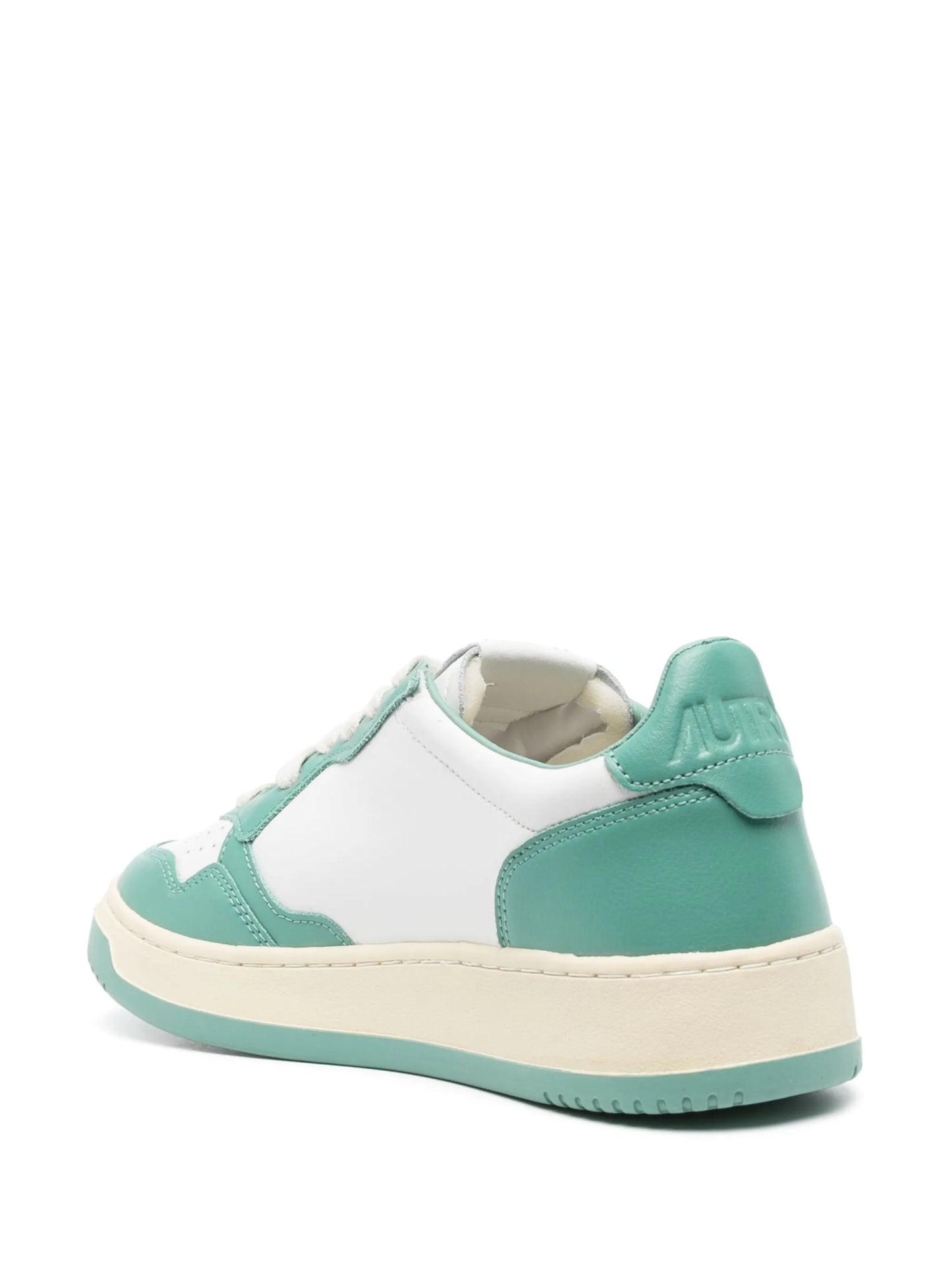 Medalist lace-up leather sneakers