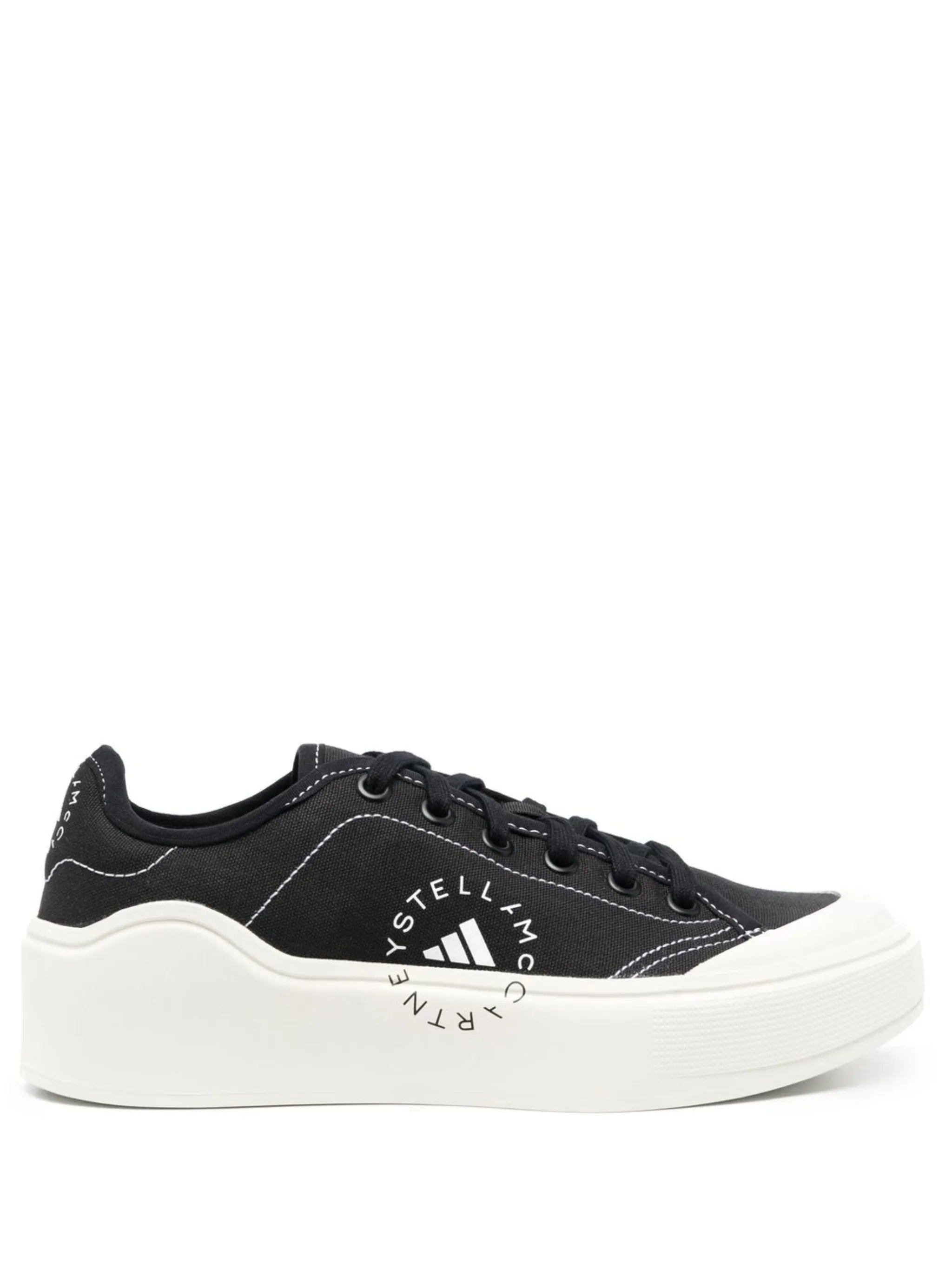 logo print lace-up sneakers