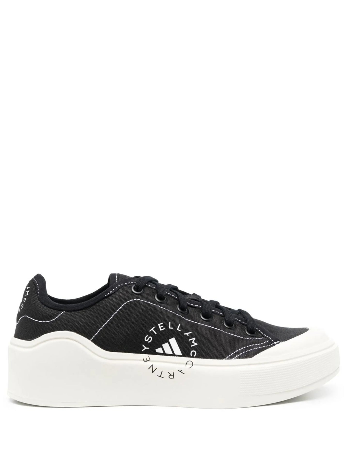 logo print lace-up sneakers