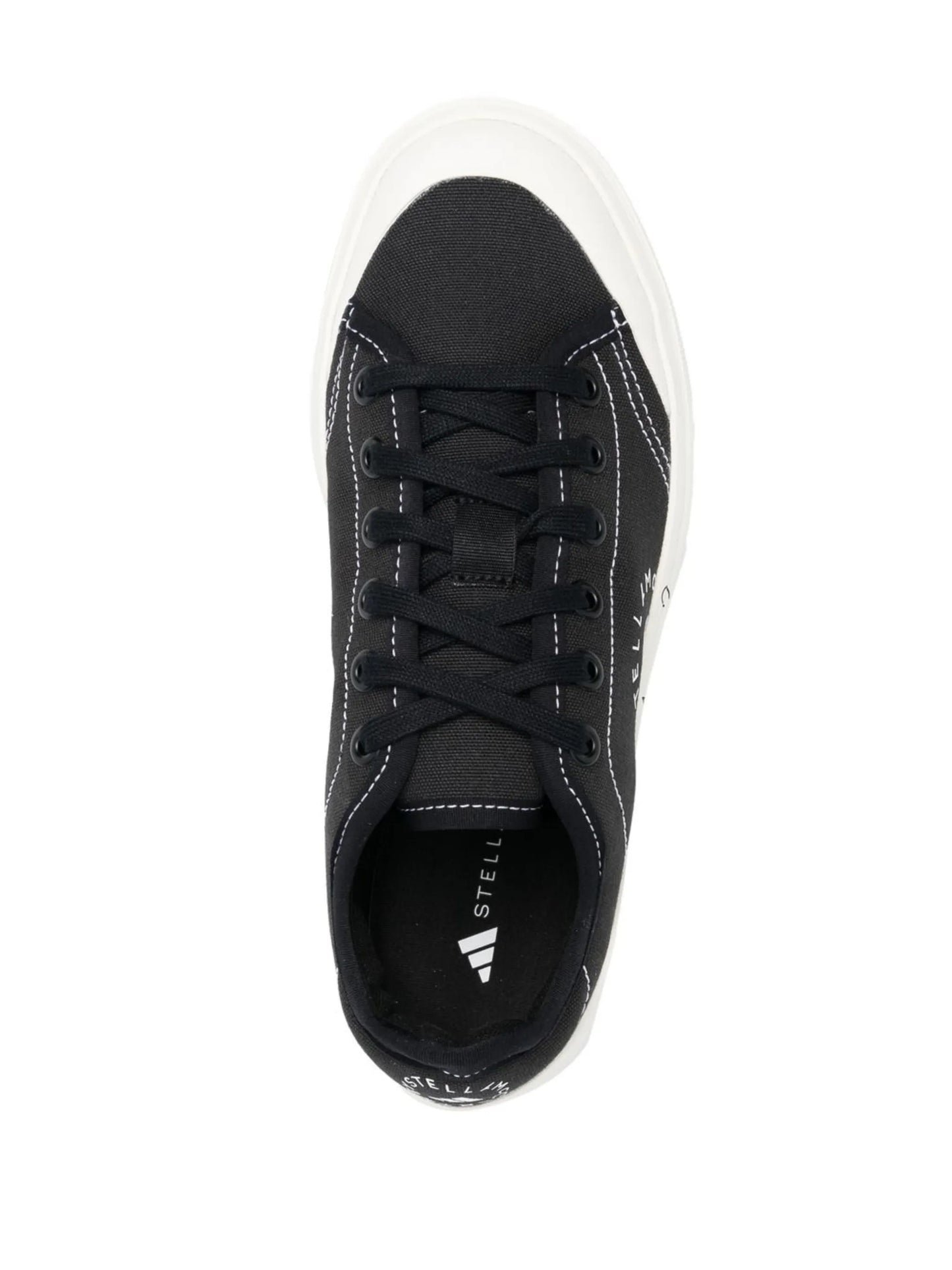 logo print lace-up sneakers