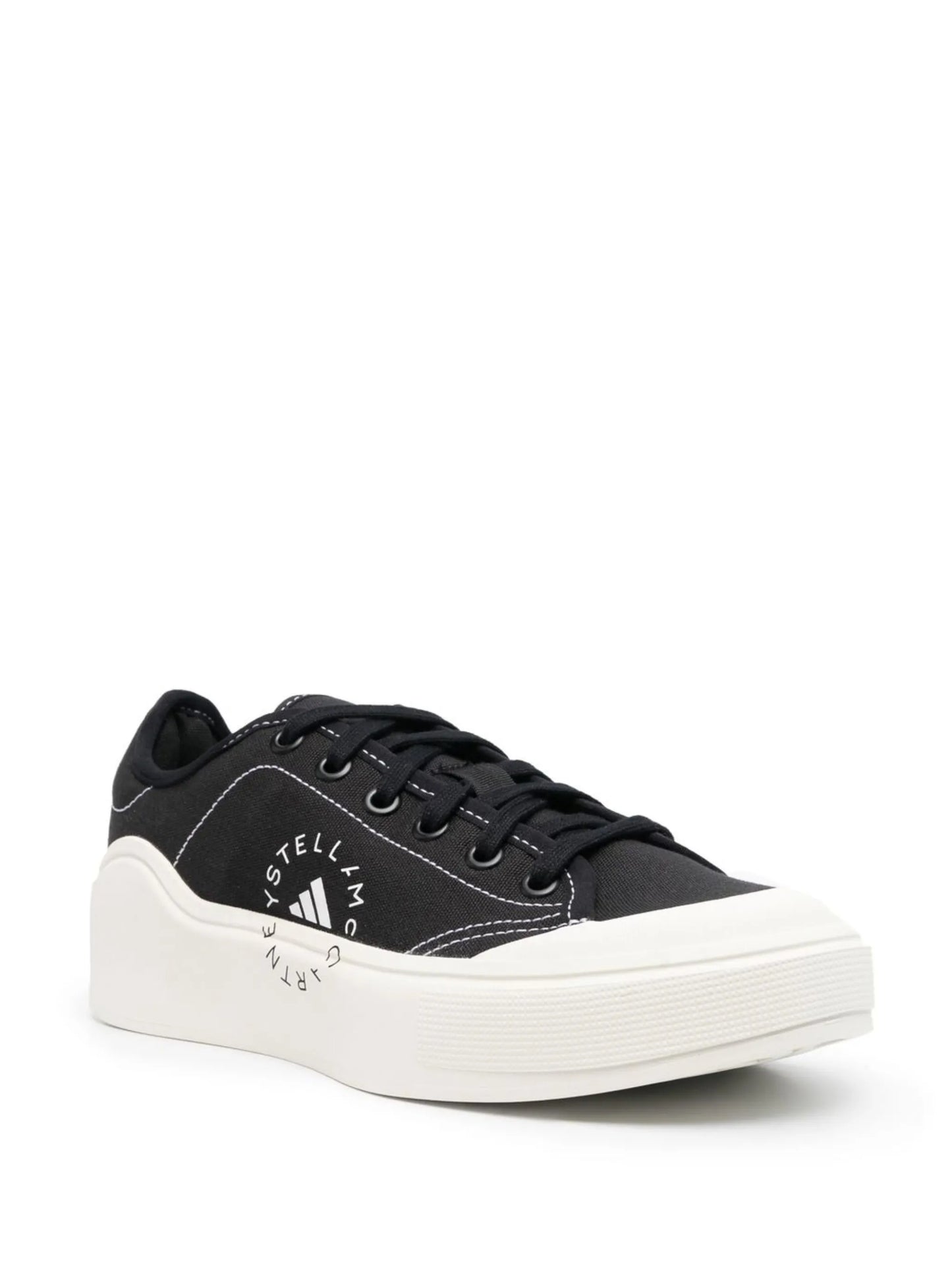 logo print lace-up sneakers