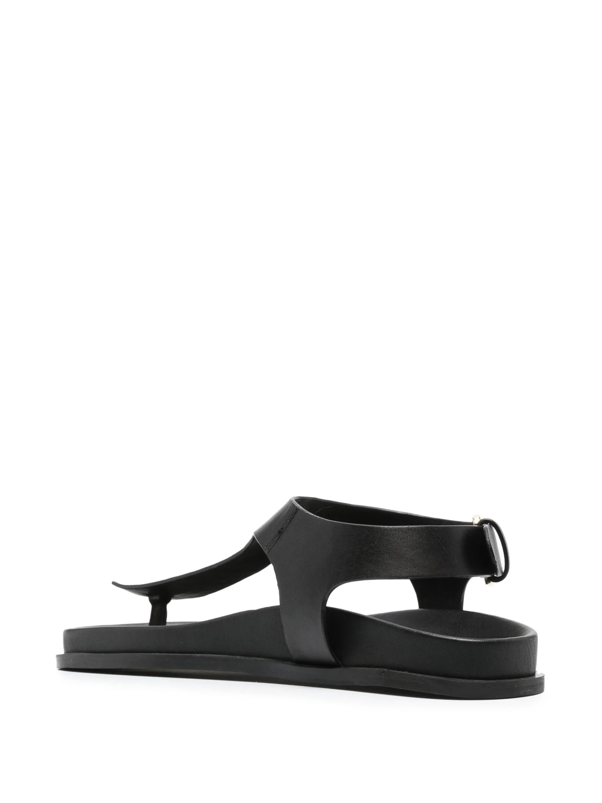 Reema leather flat sandals