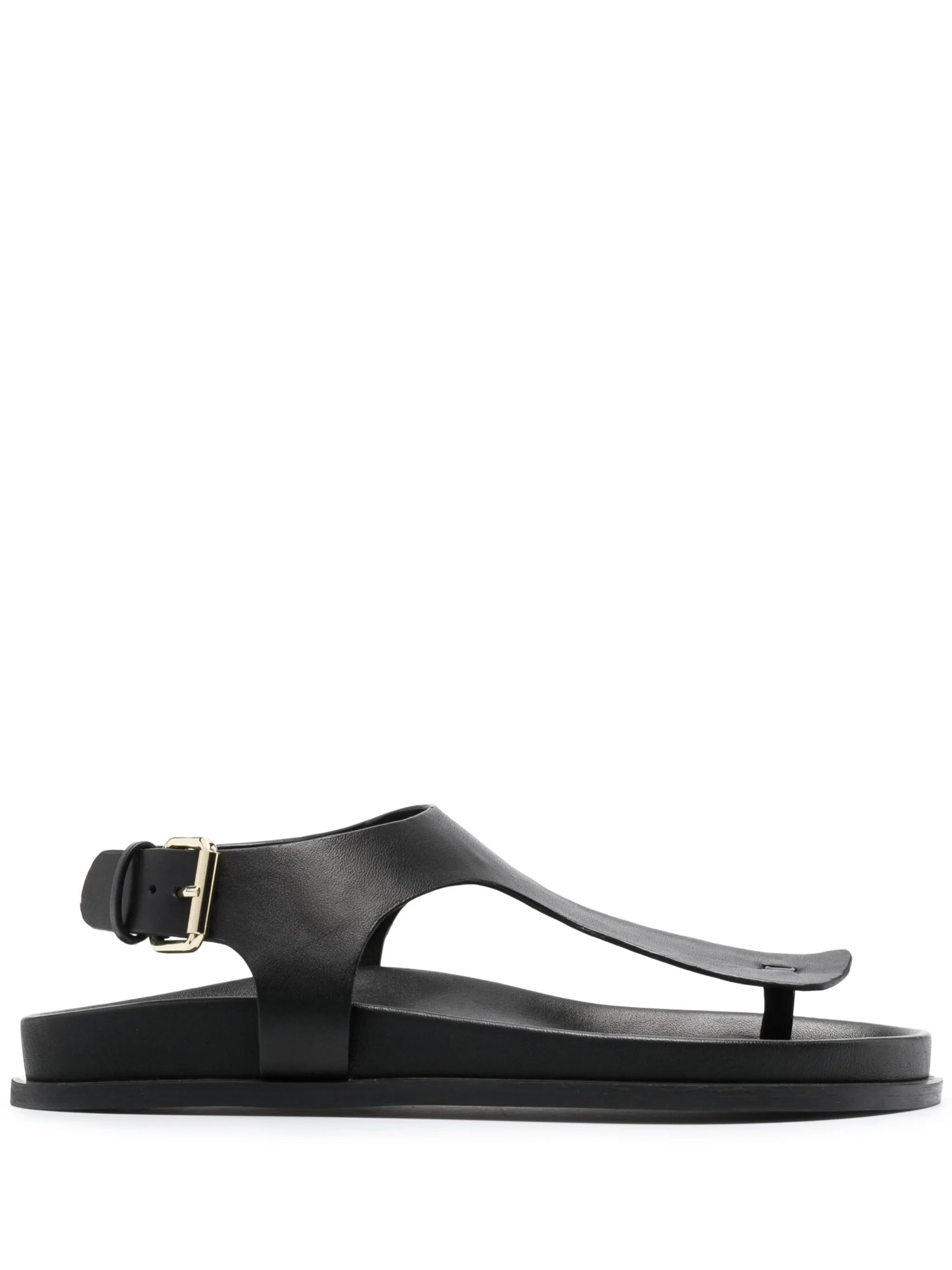 Reema leather flat sandals