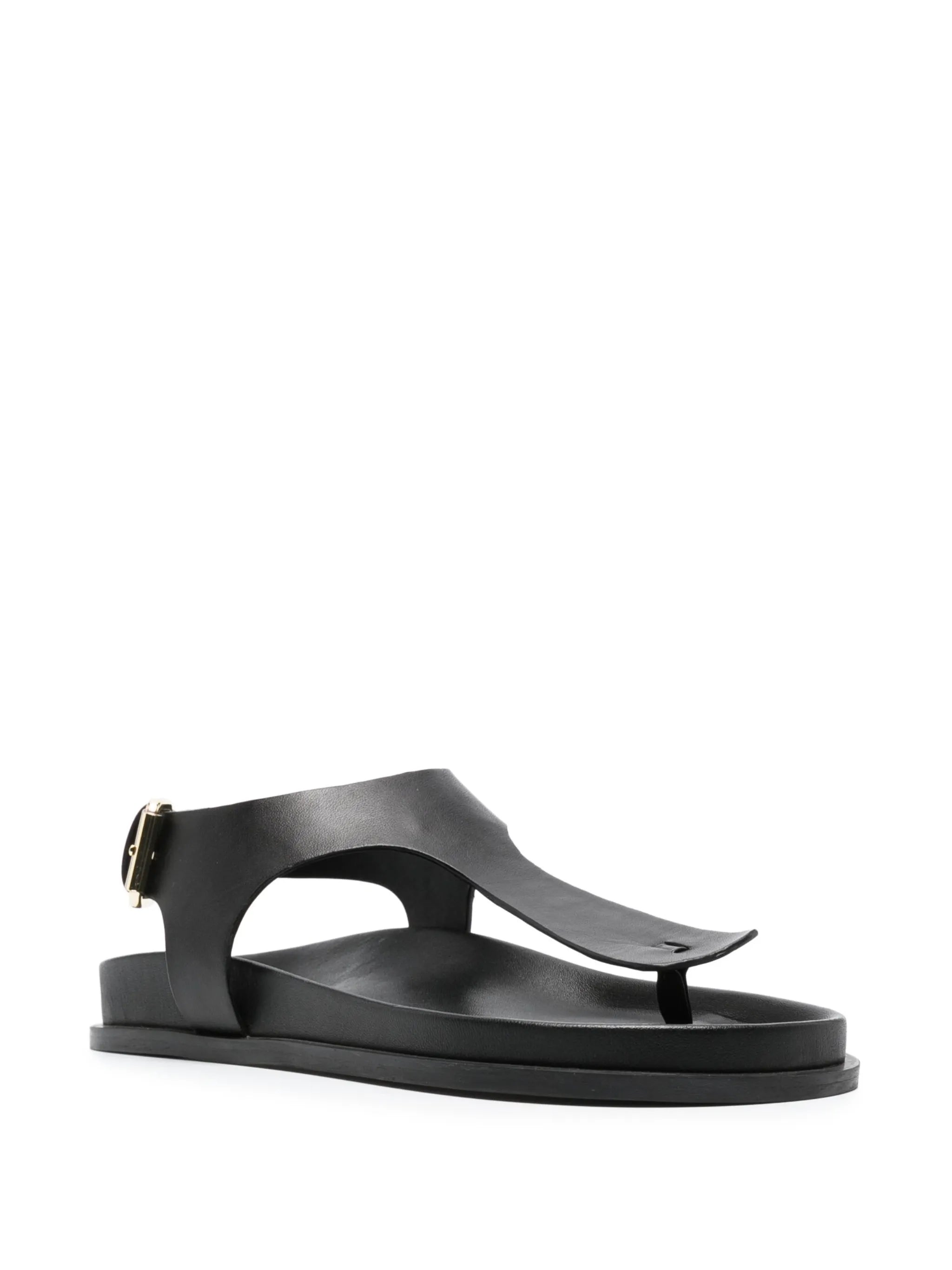 Reema leather flat sandals