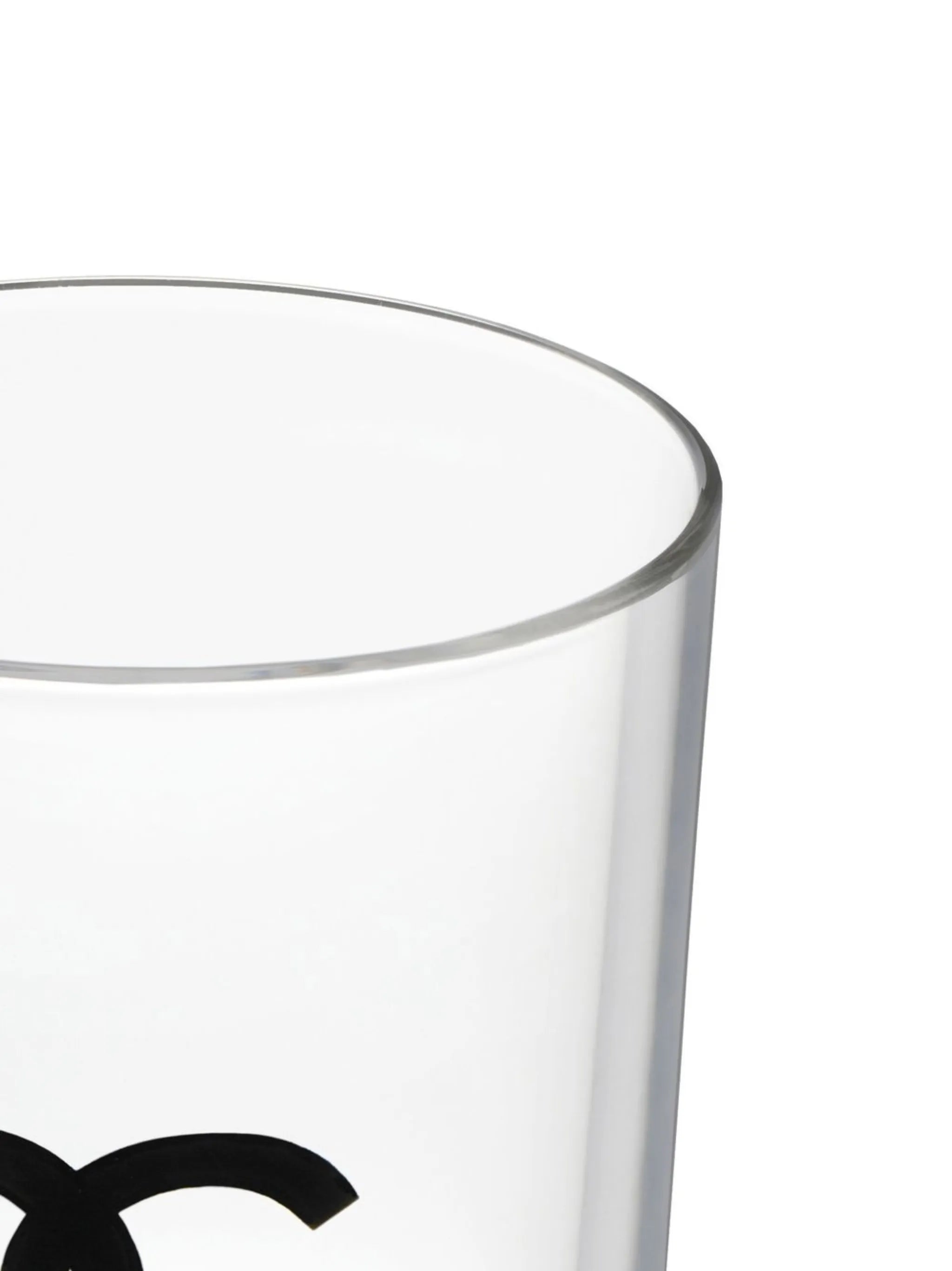 logo-print water glasses