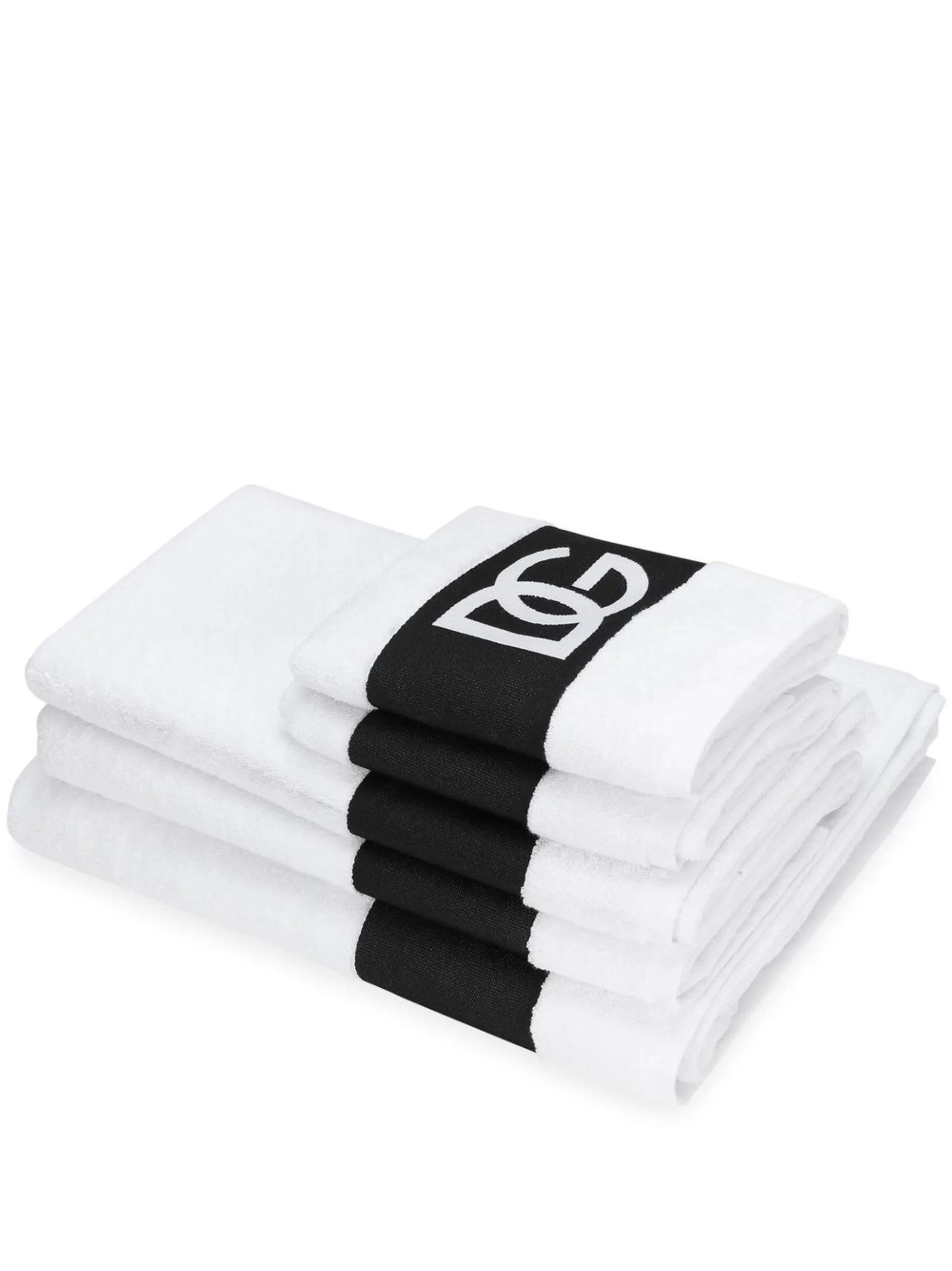 logo-print bath towel (set of five)