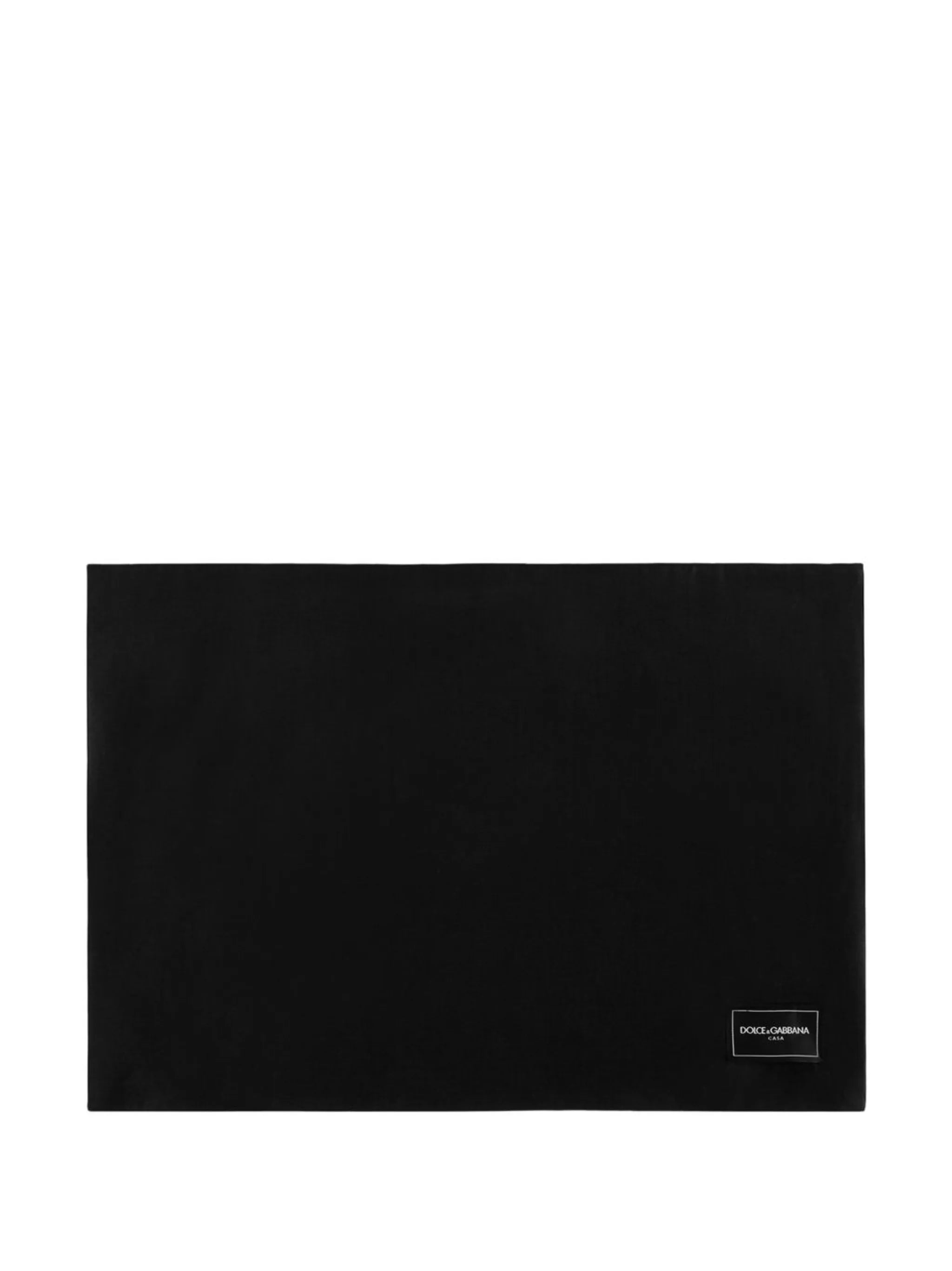 logo-print cotton placemat and napkin set