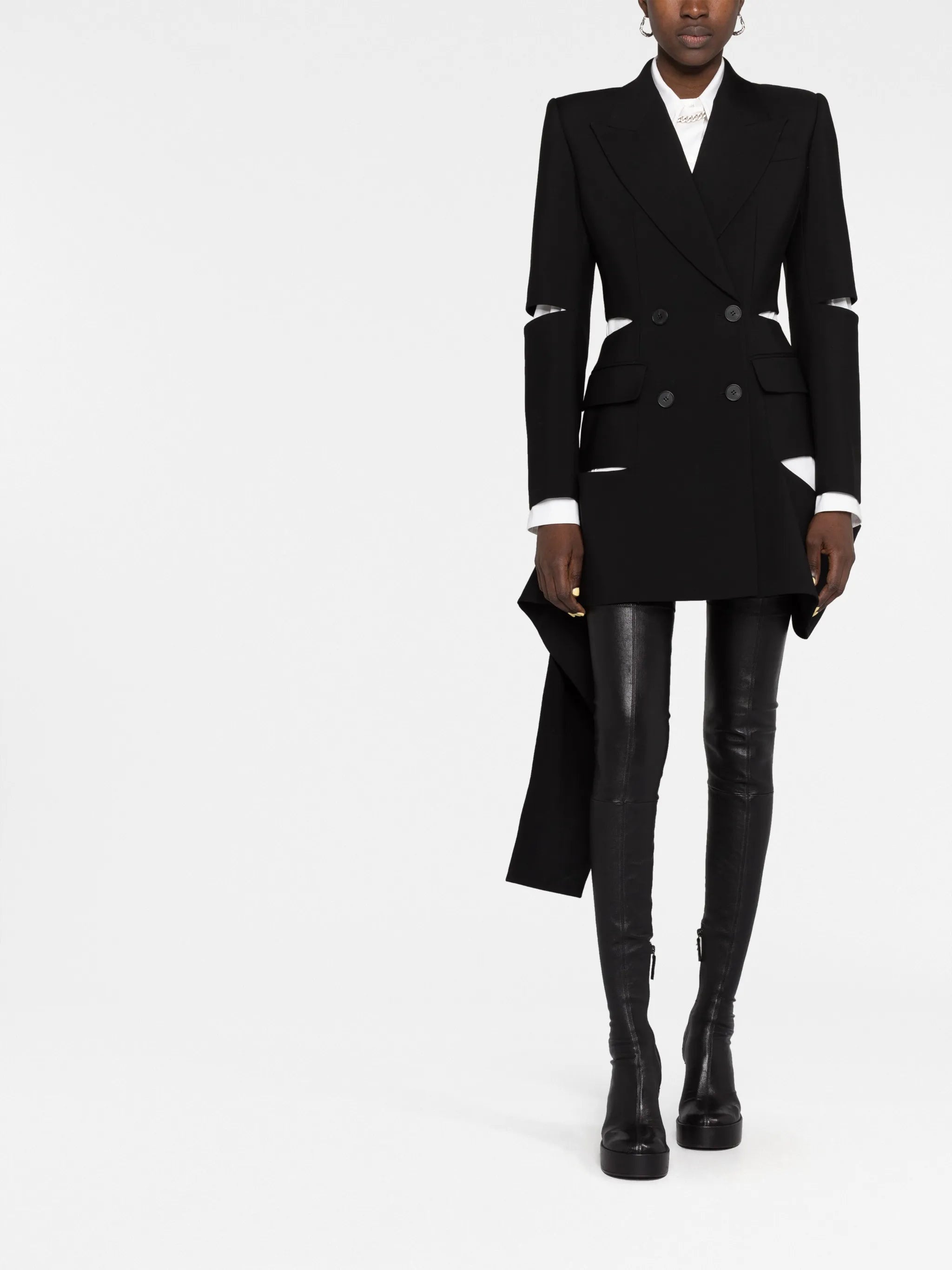 cut-out blazer dress
