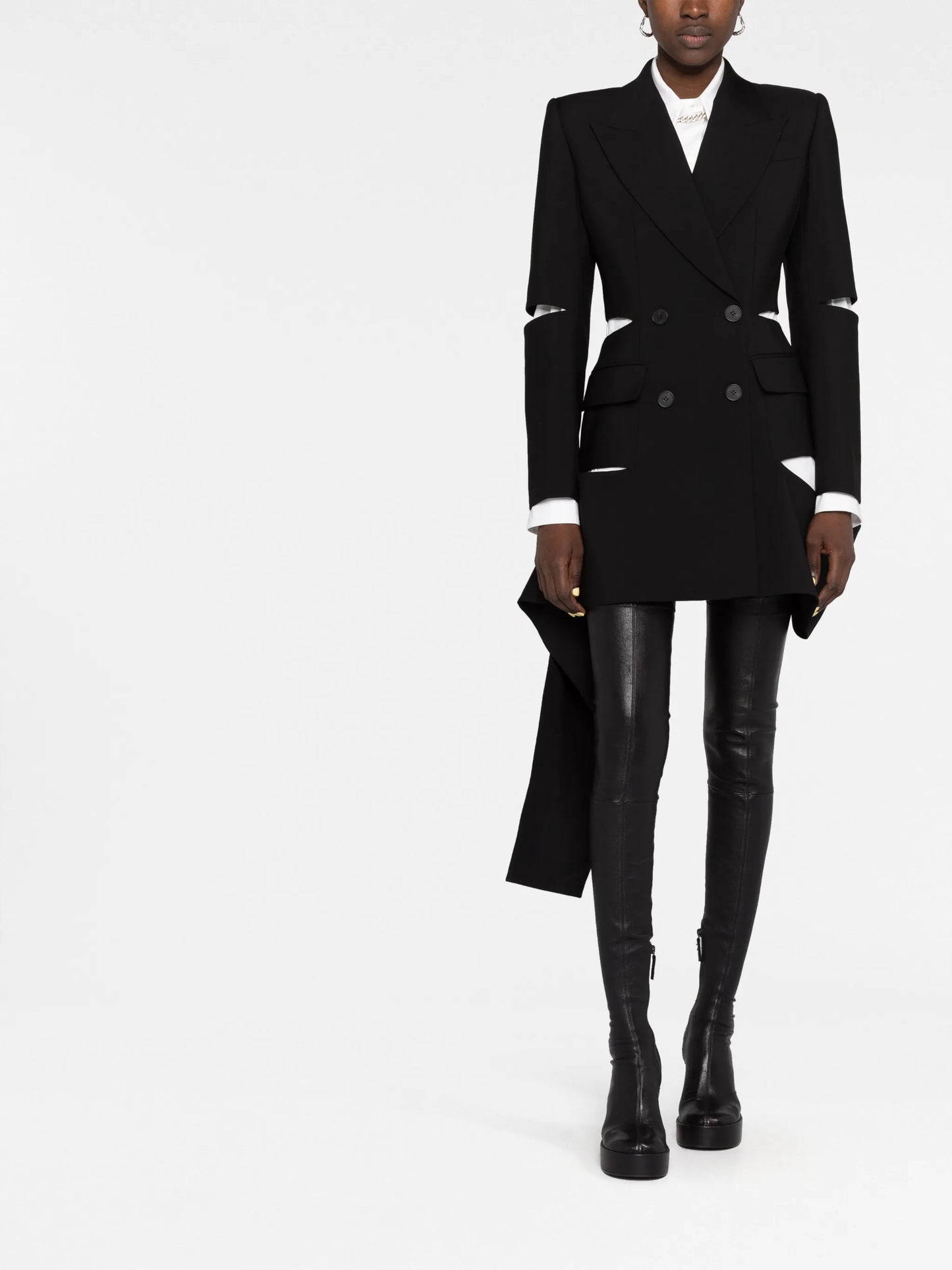 cut-out blazer dress