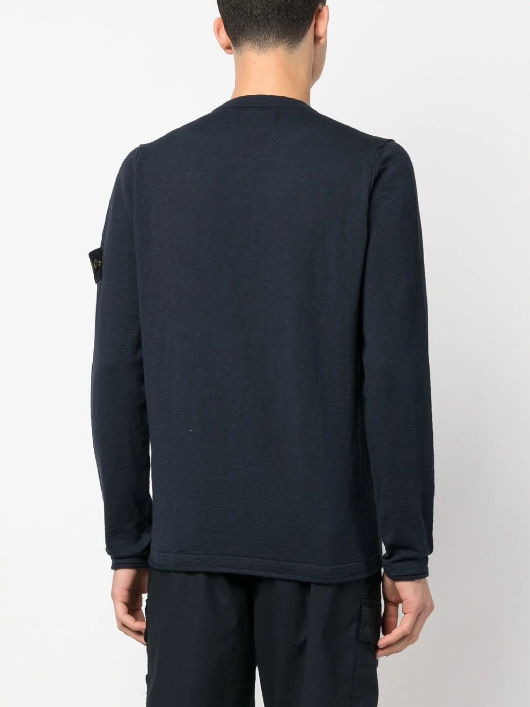 logo-patch sleeve jumper