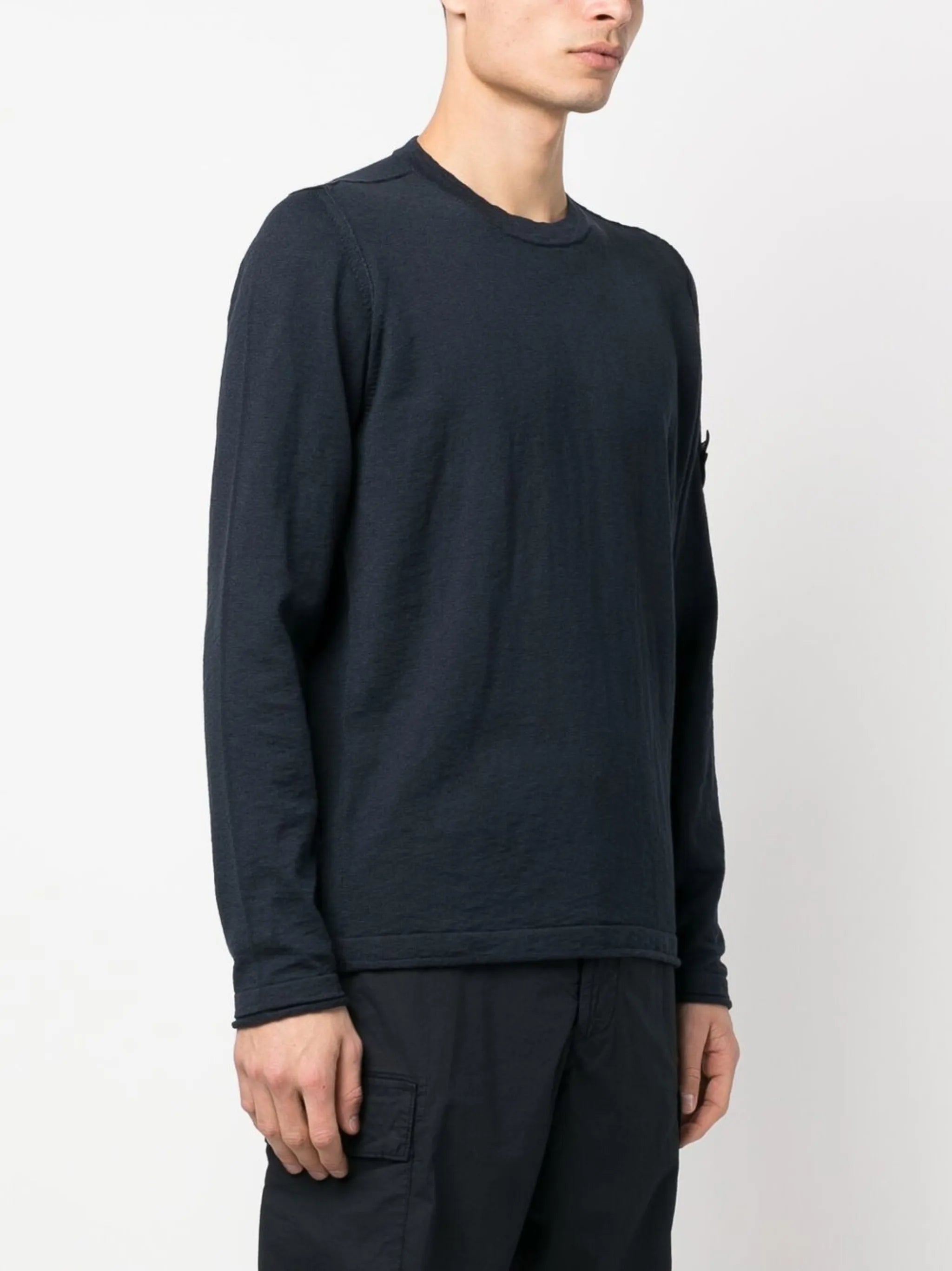 logo-patch sleeve jumper