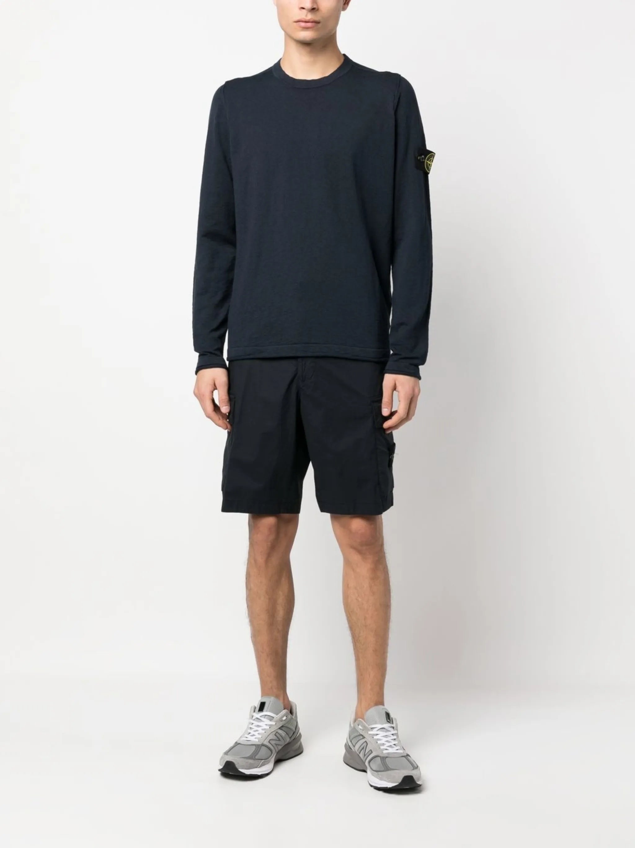 logo-patch sleeve jumper