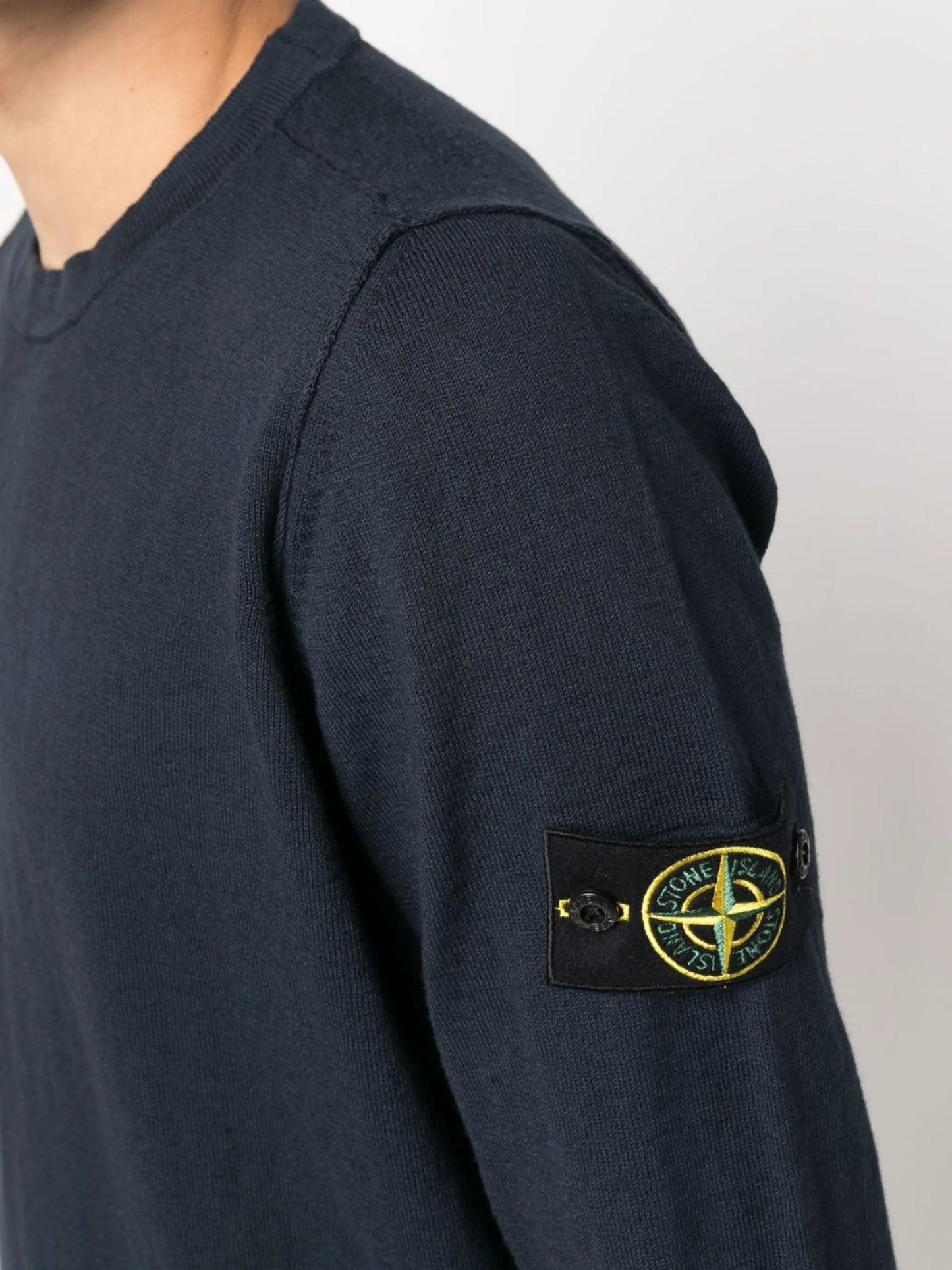 logo-patch sleeve jumper