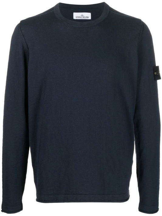 logo-patch sleeve jumper