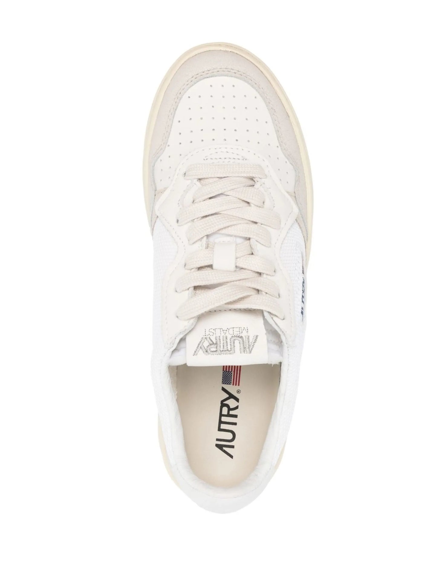 perforated low-top sneakers