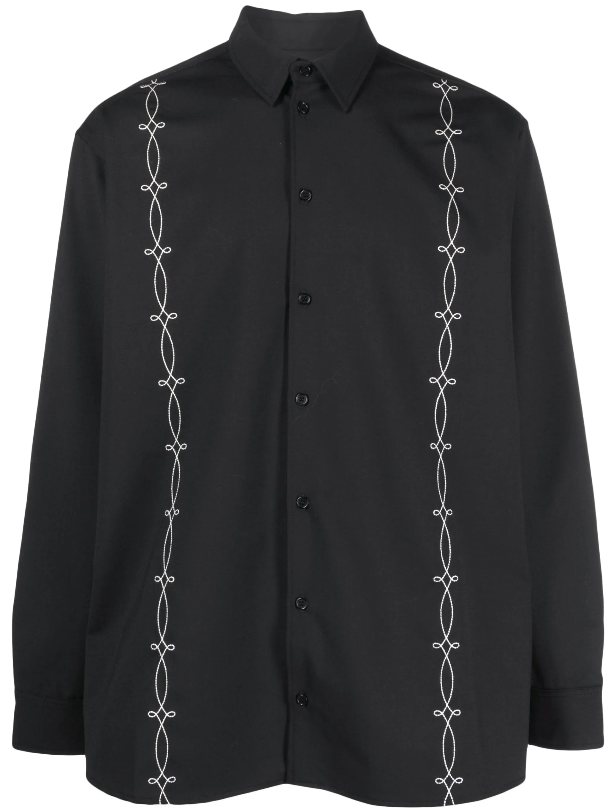 Damon contrast-stitch shirt