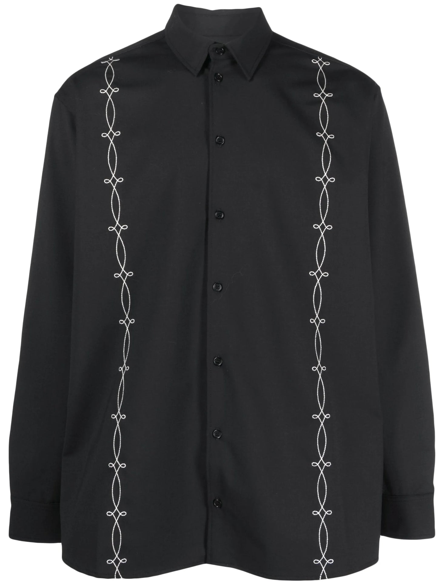 Damon contrast-stitch shirt