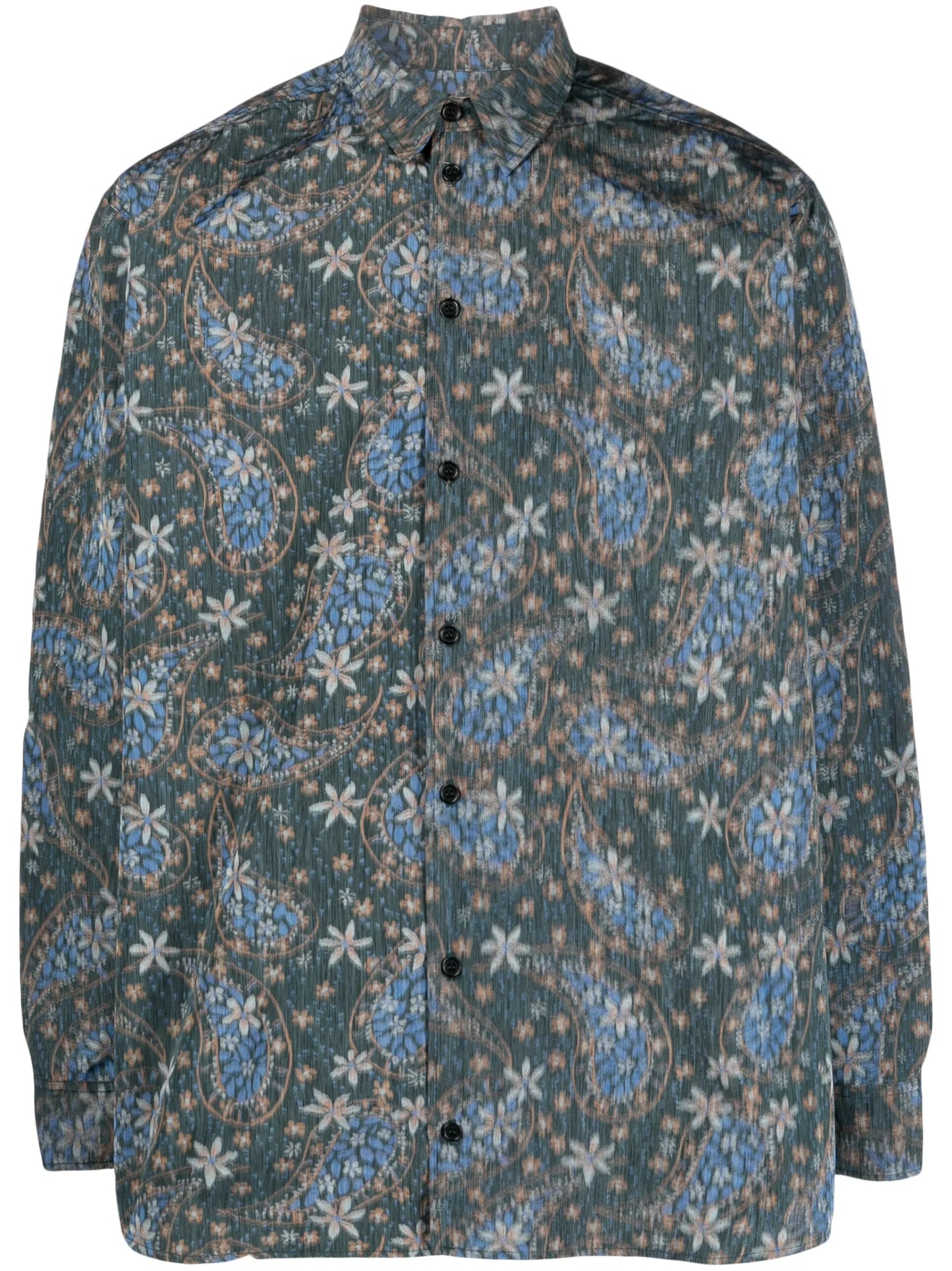 Damon paisley-jacquard shirt