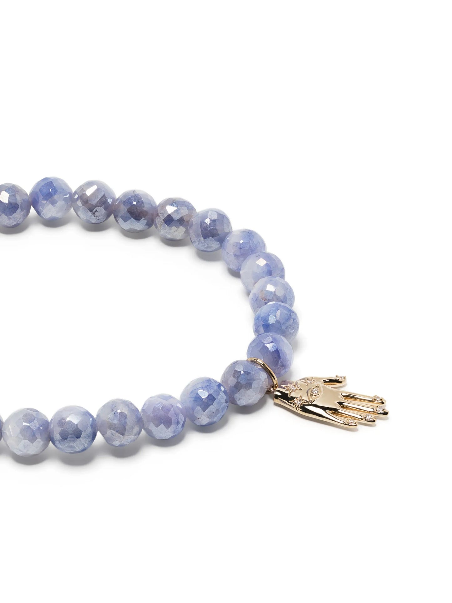 14kt yellow gold  diamond moonstone bracelet