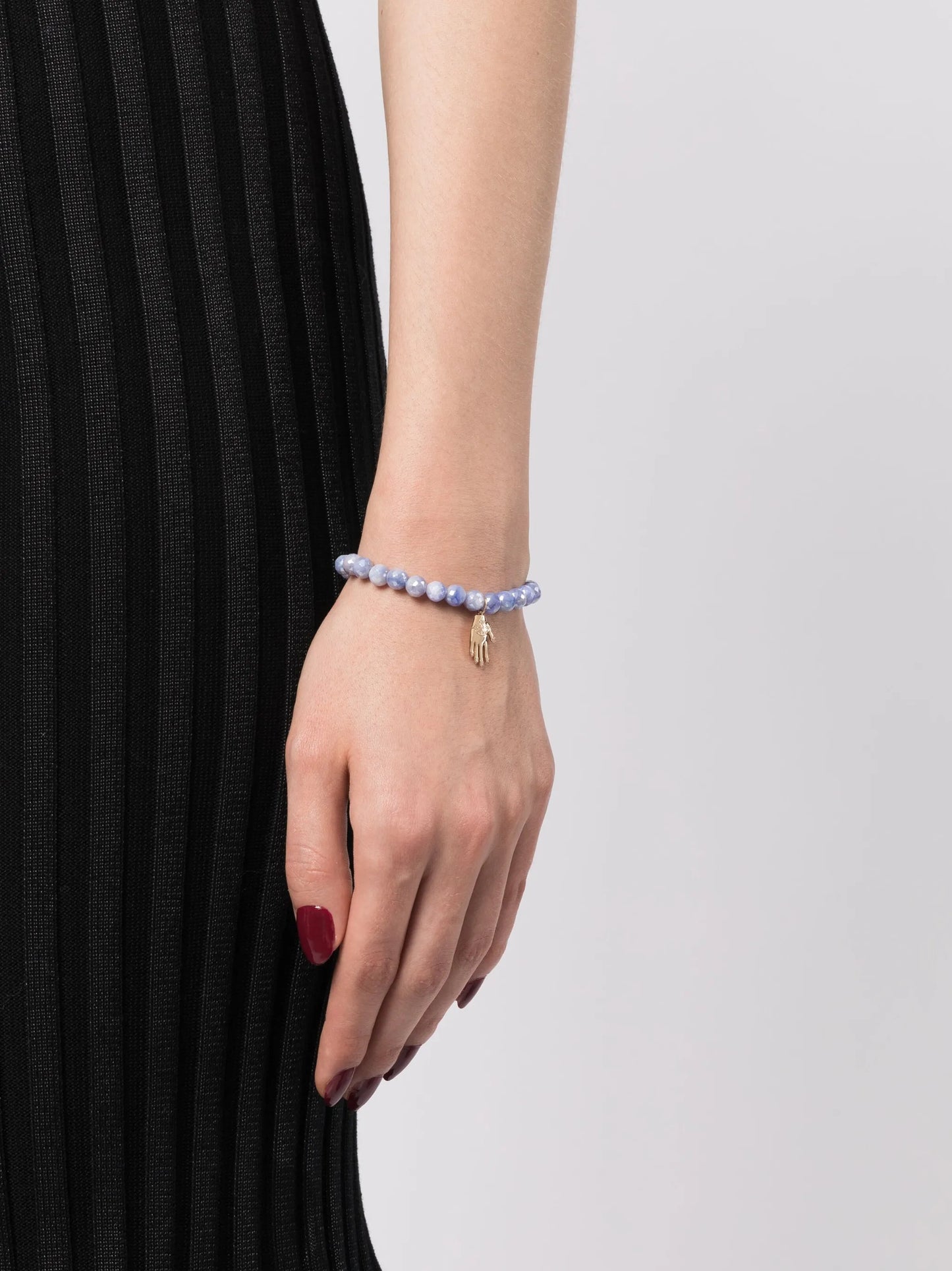 14kt yellow gold  diamond moonstone bracelet