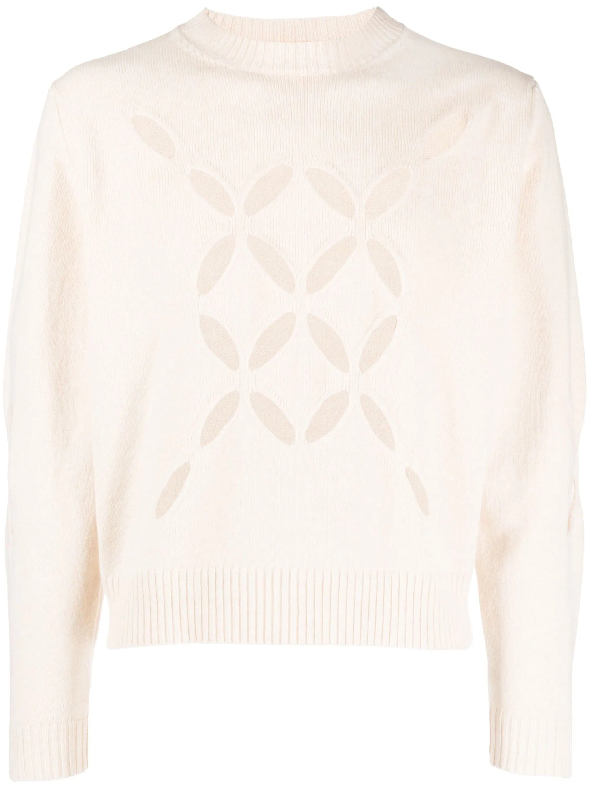 cut-out floral-detail jumper